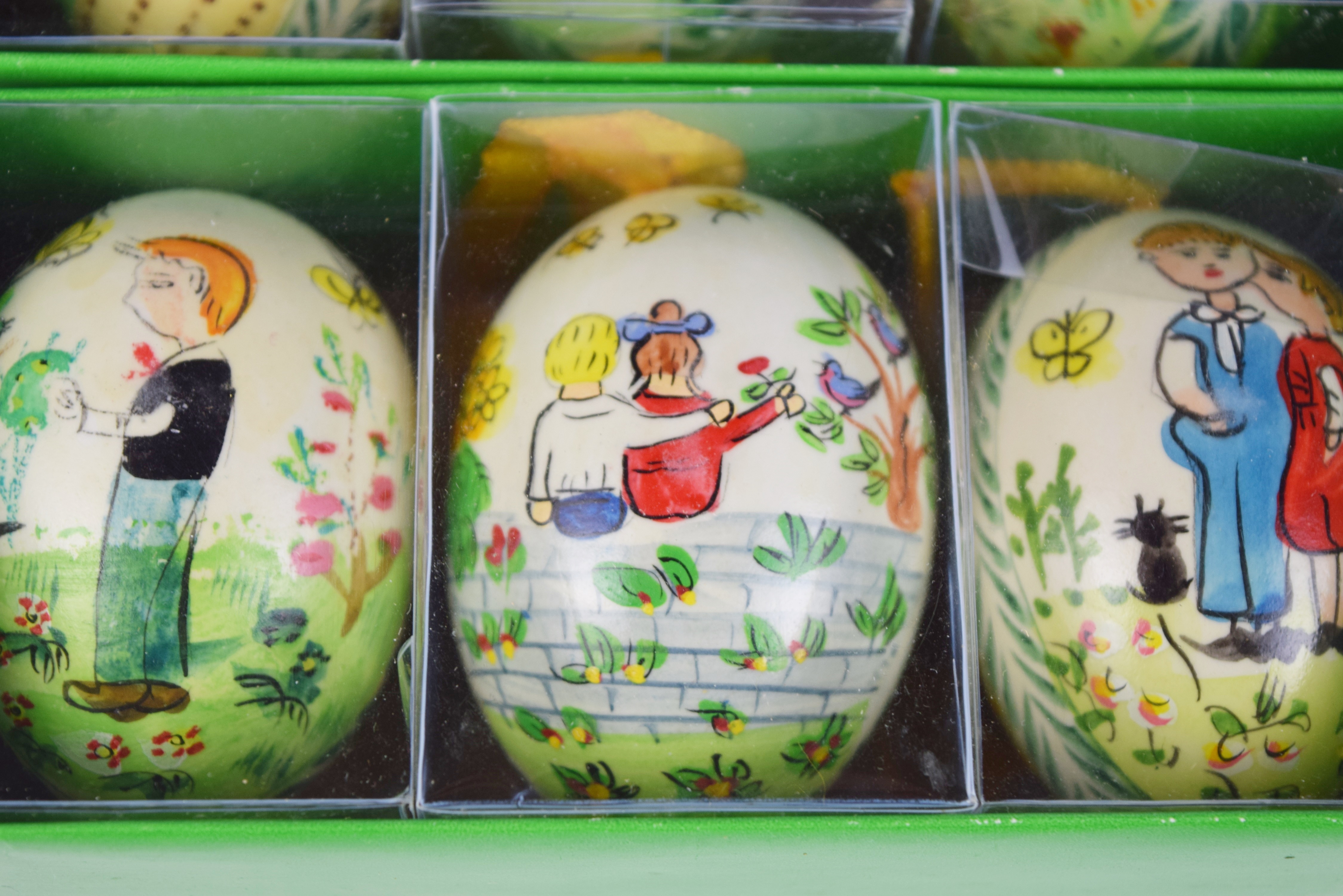 Twenty Three Hand Painted Eggs