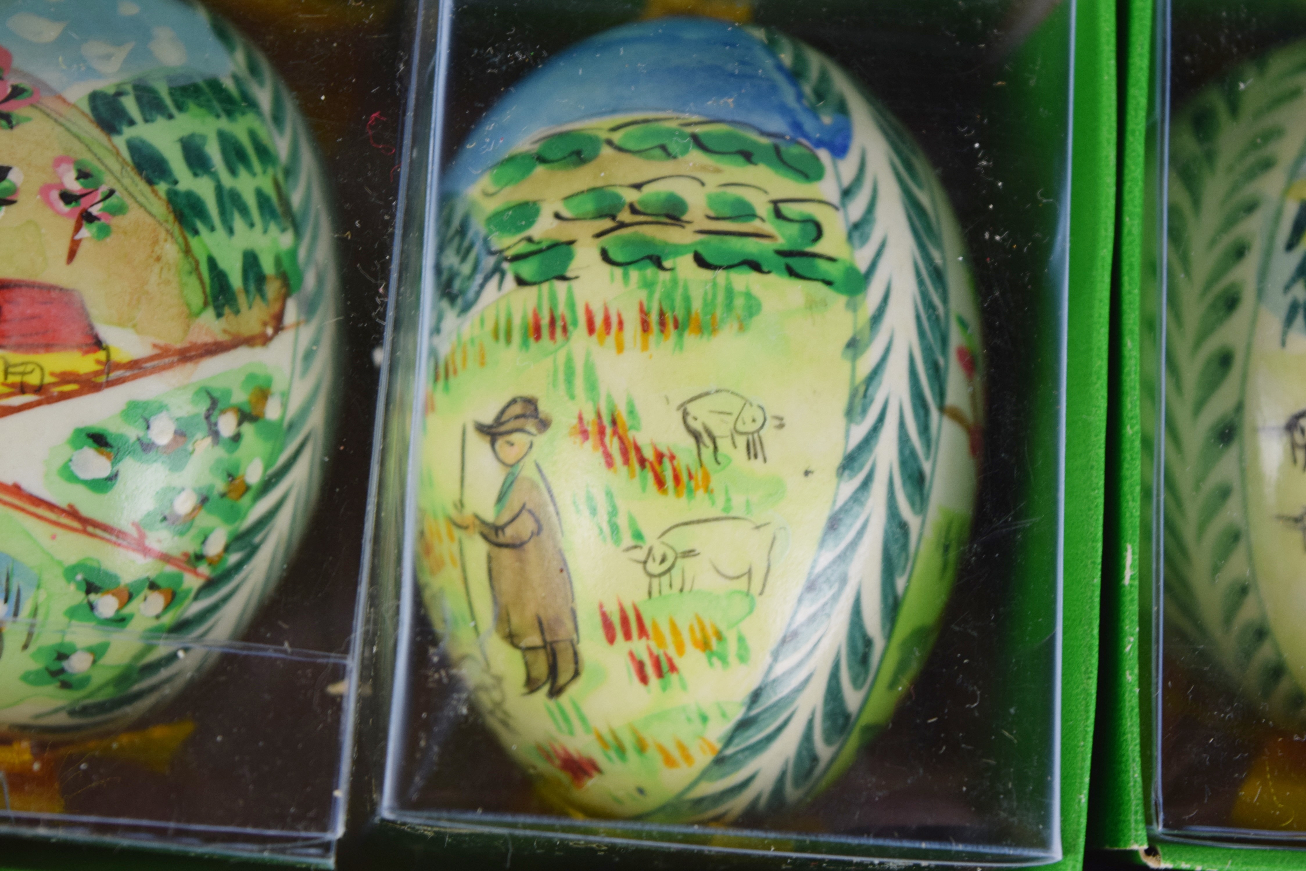 Twenty Three Hand Painted Eggs