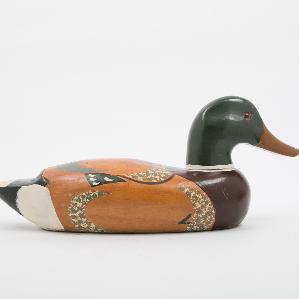 Hand Crafted Wooden Duck Decoys, Including Chas. Moore