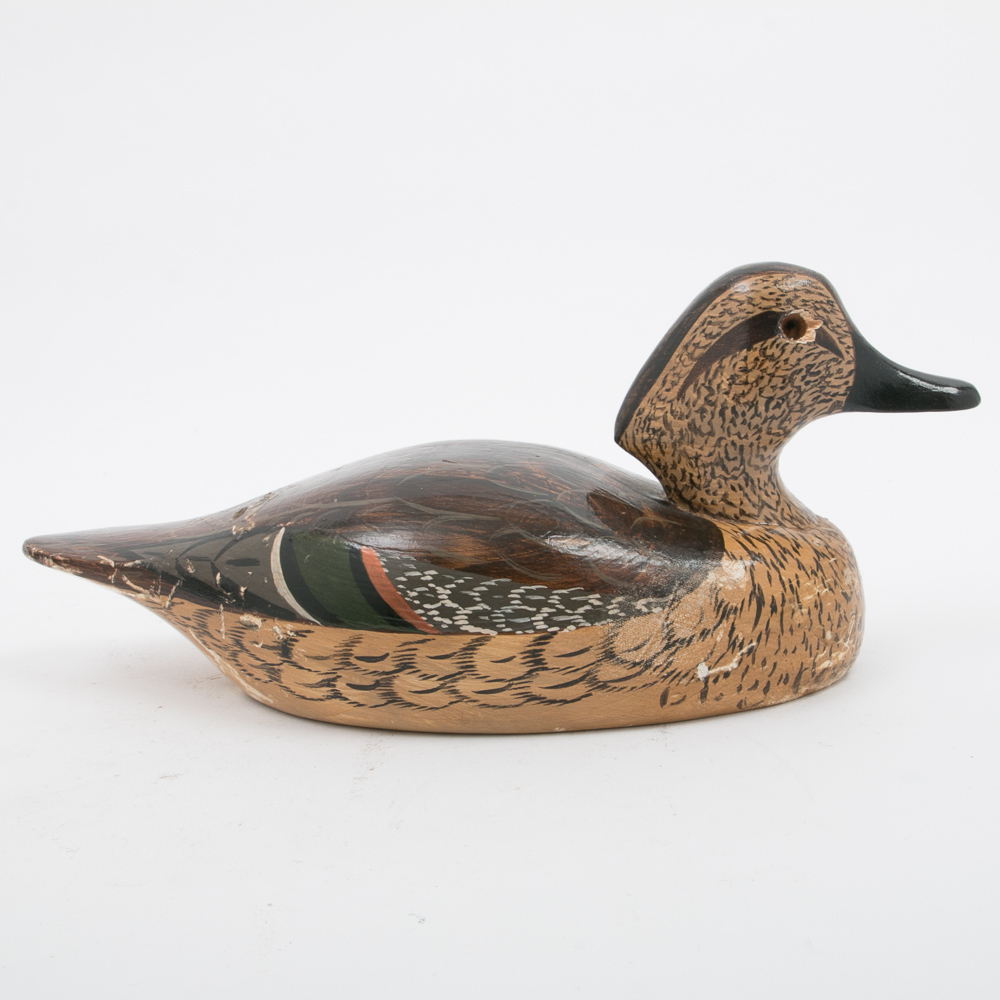 Hand Crafted Wooden Duck Decoys, Including Chas. Moore