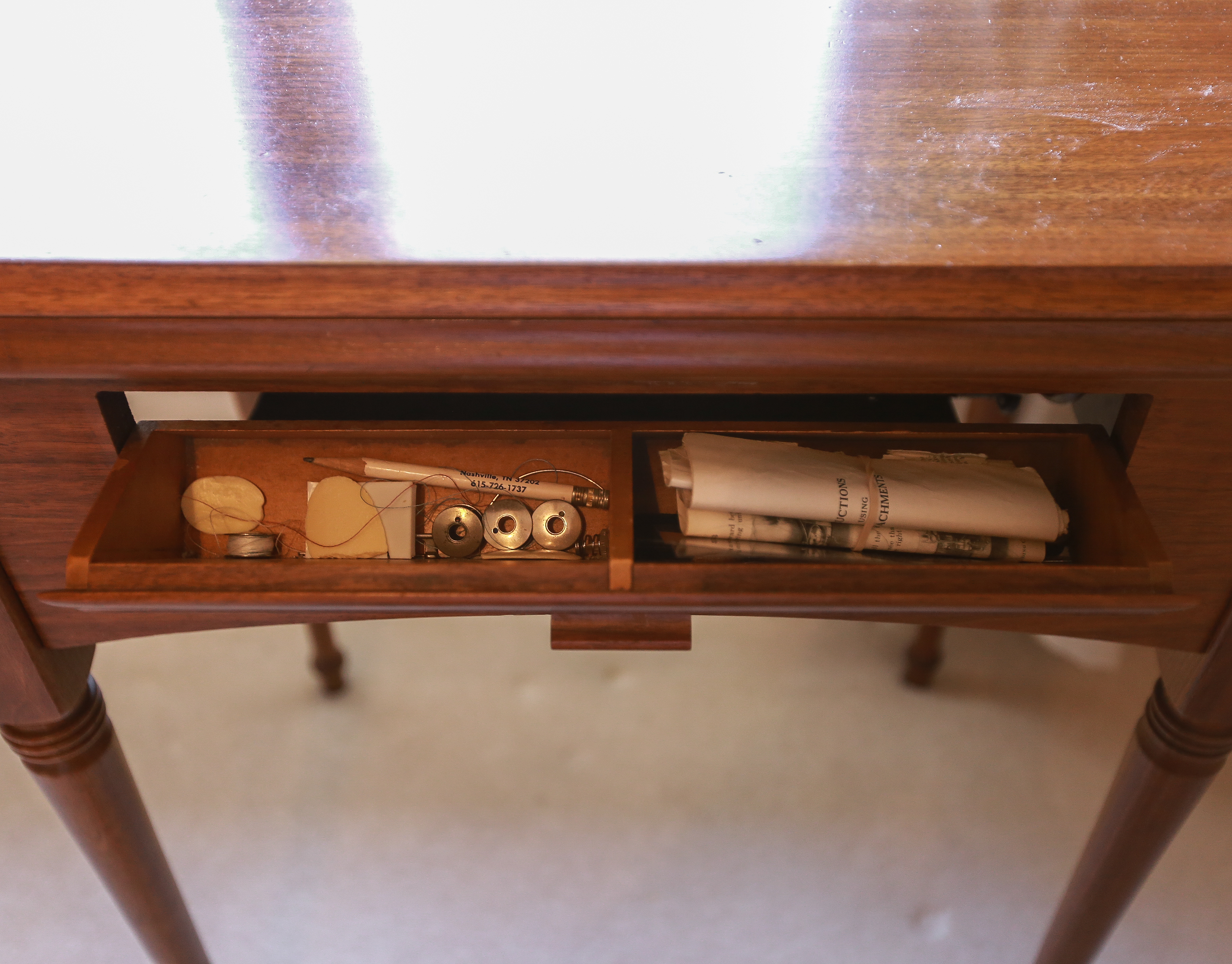 Circa 1940 Singer Sewing Machine Table