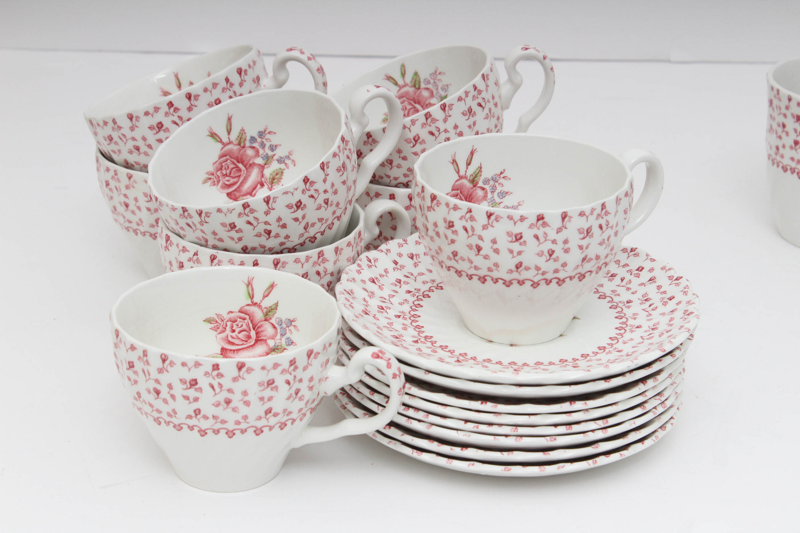 Johnson Bros "Rose Bouquet" Ironstone China Set