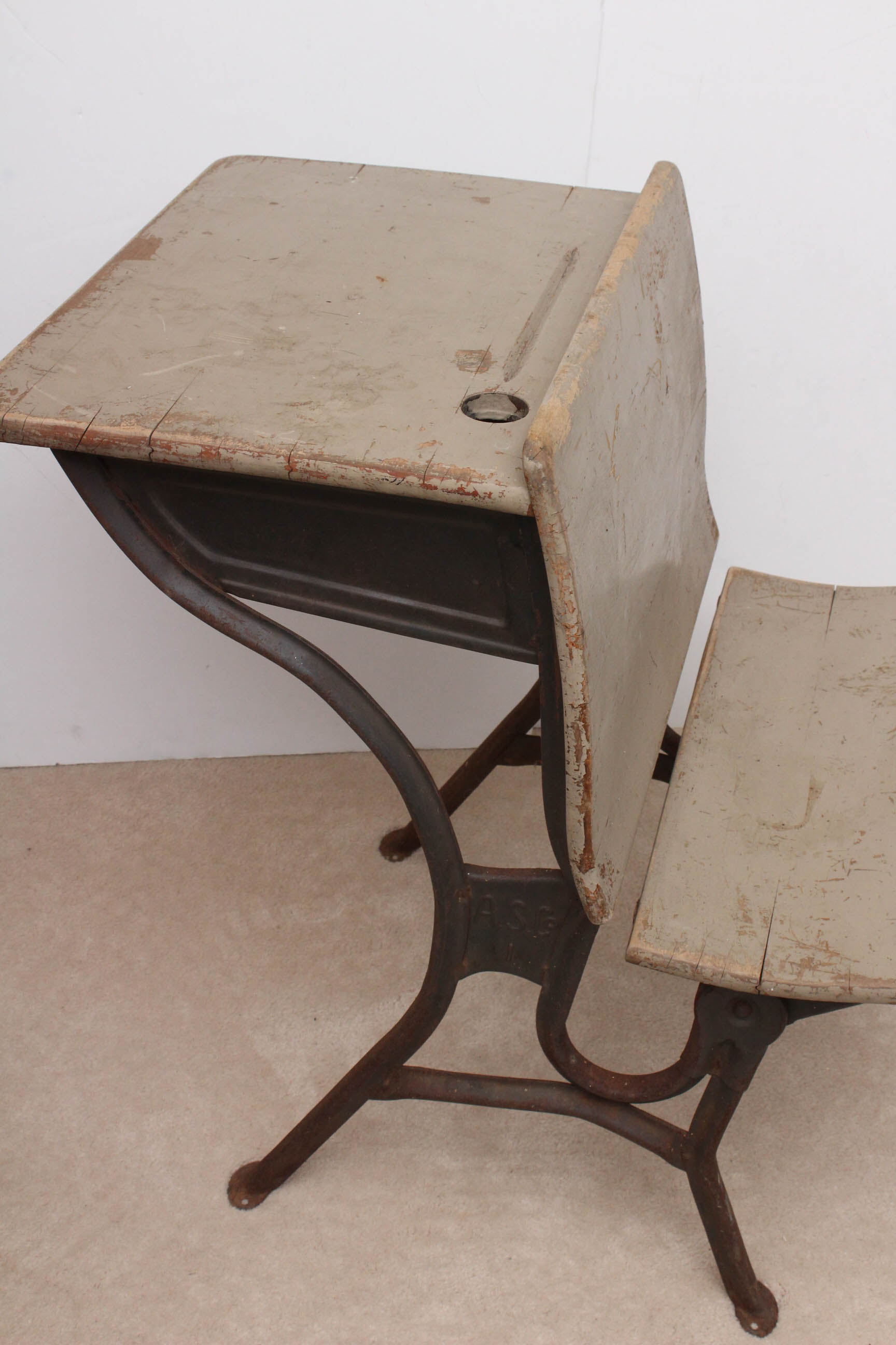 Vintage American Seating Company School Desk