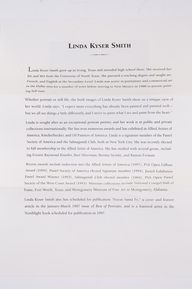 Linda Kyser Smith Oil on Board Painting