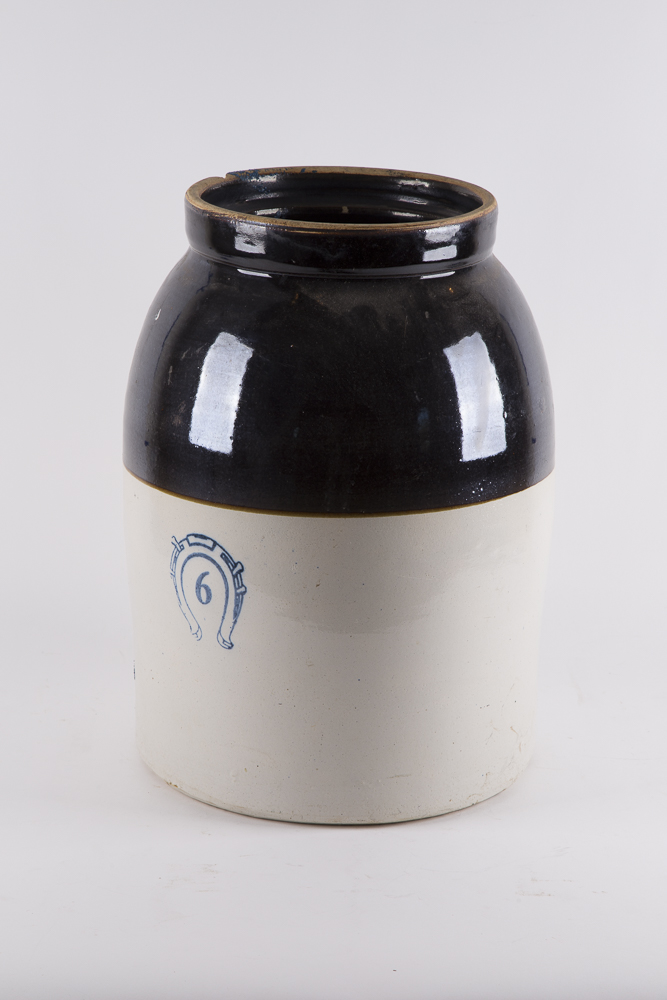 Macomb "6" Pottery Crock