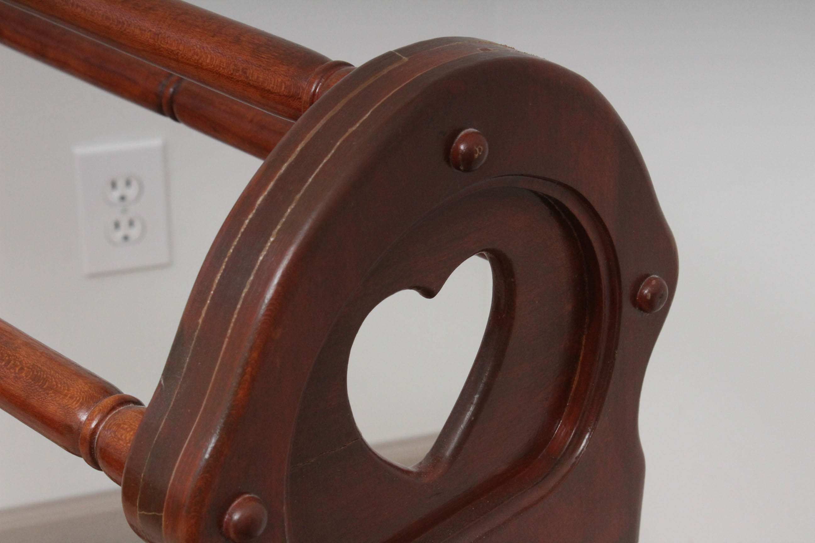 Vintage Handcrafted Wooden Quilt Rack