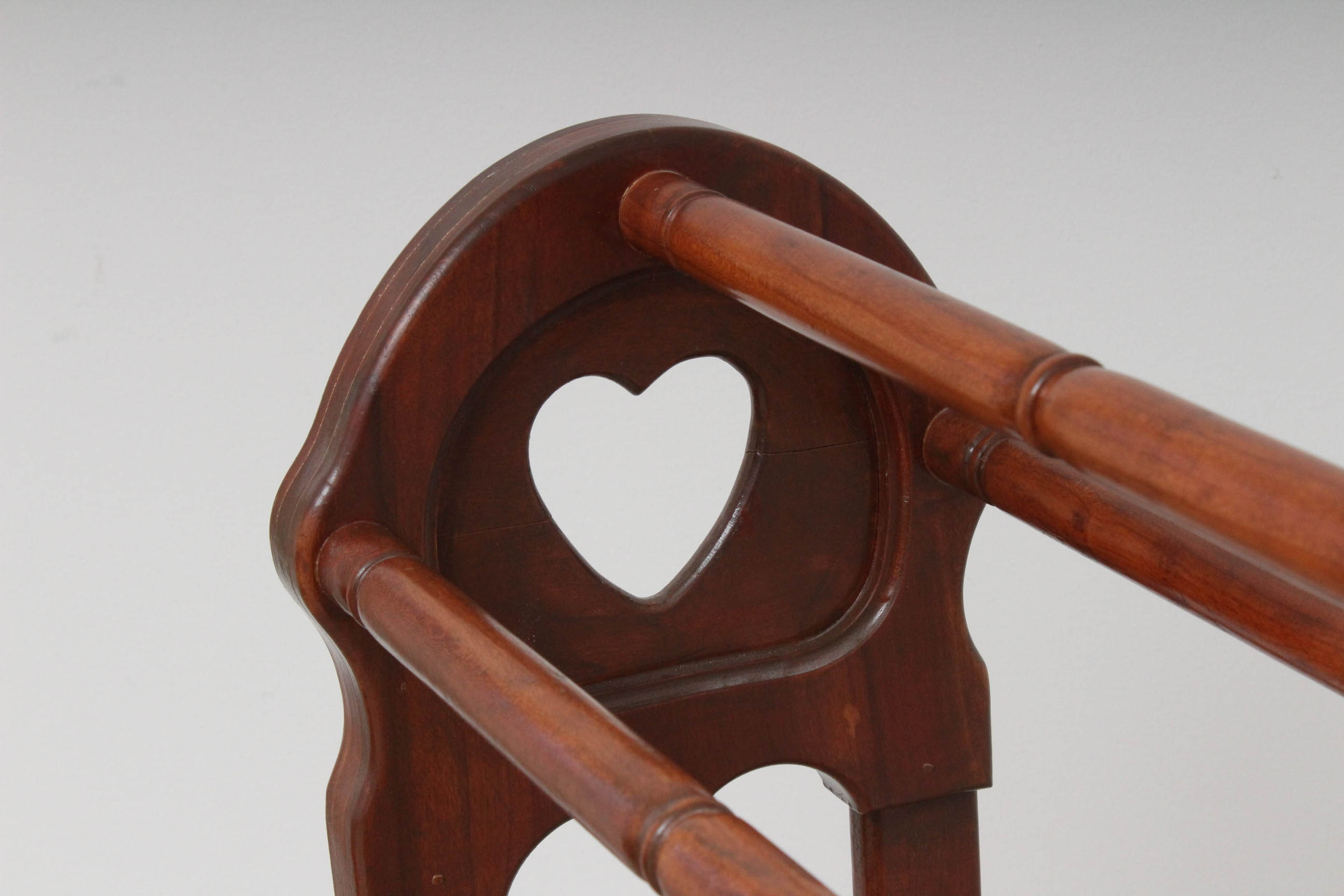 Vintage Handcrafted Wooden Quilt Rack