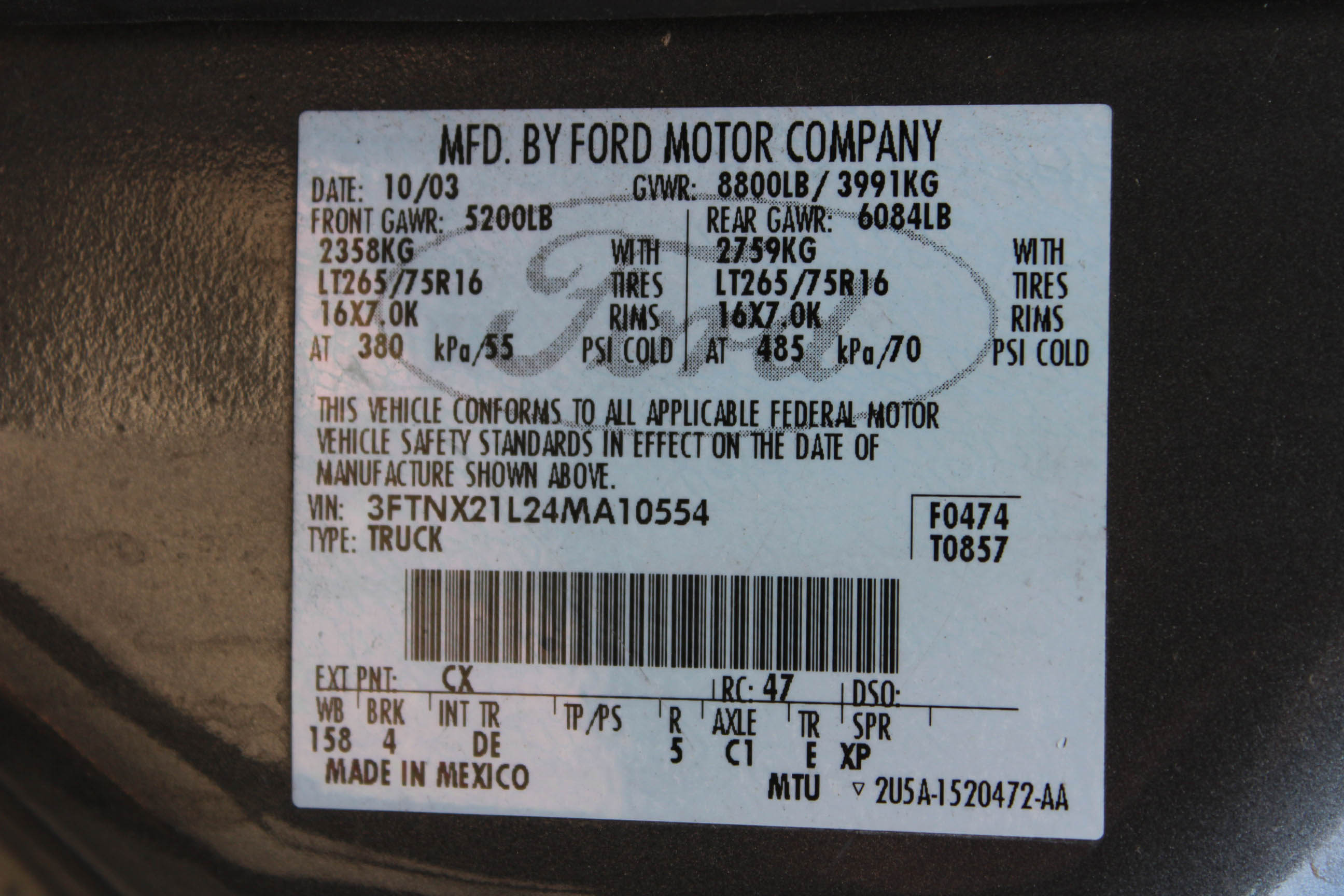 2004 Ford F-250 Super Duty Truck