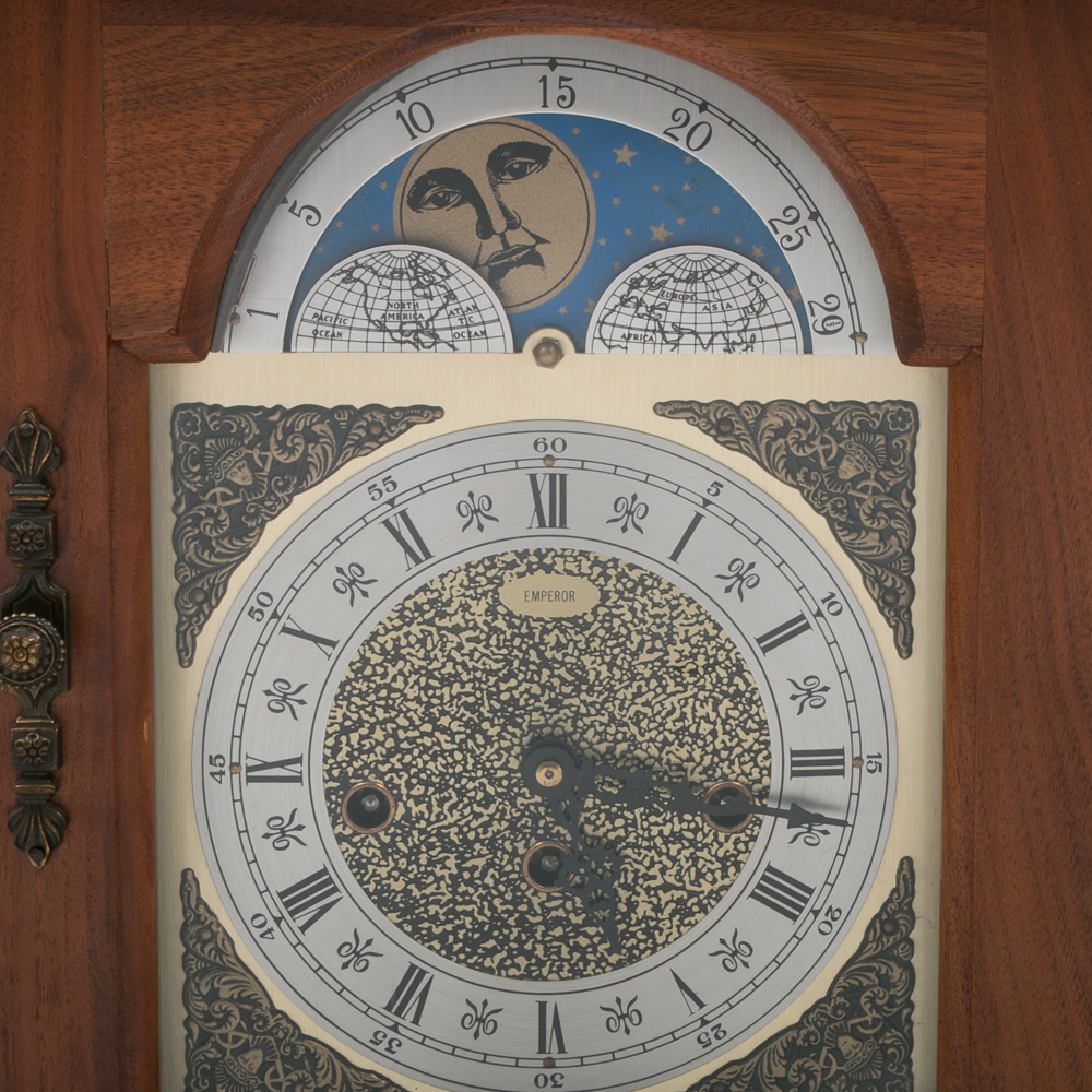 Emperor Moonphase Mantle Clock