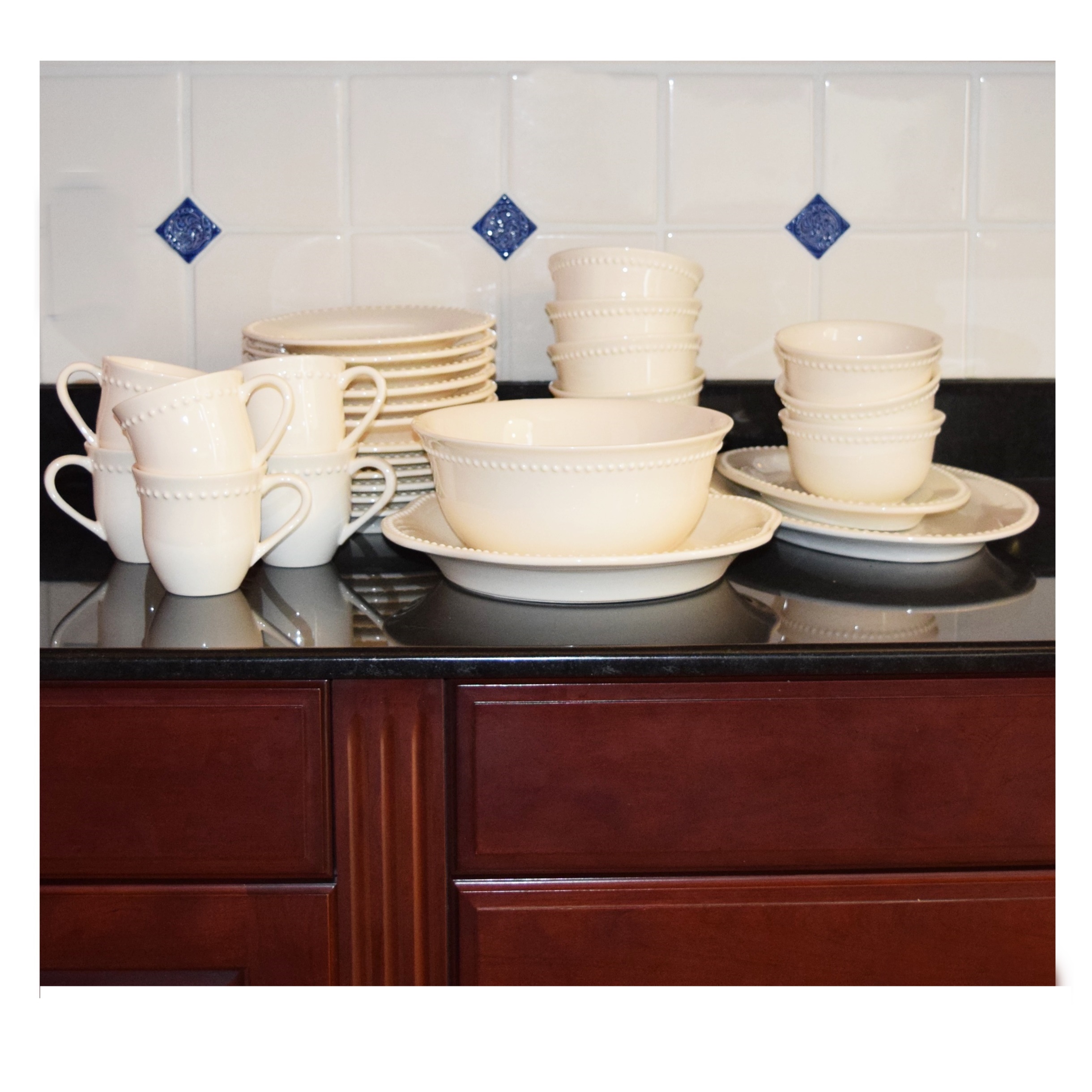 Pottery Barn "Emma" Dinnerware in Ivory