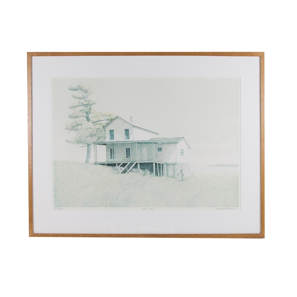 Gerald H. Lubeck Signed Artist's Proof  "Homestead"
