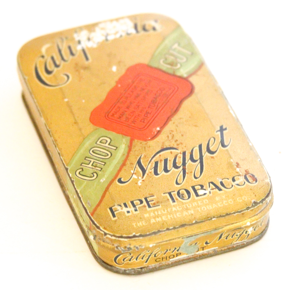 "California Nugget Pipe Tobacco" Tin