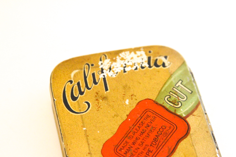 "California Nugget Pipe Tobacco" Tin