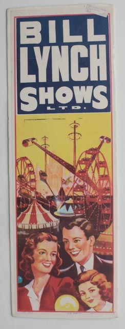 Two Duplicate 1940s Advertising Posters for Bill Lynch Shows and One 1940s County Fair Poster