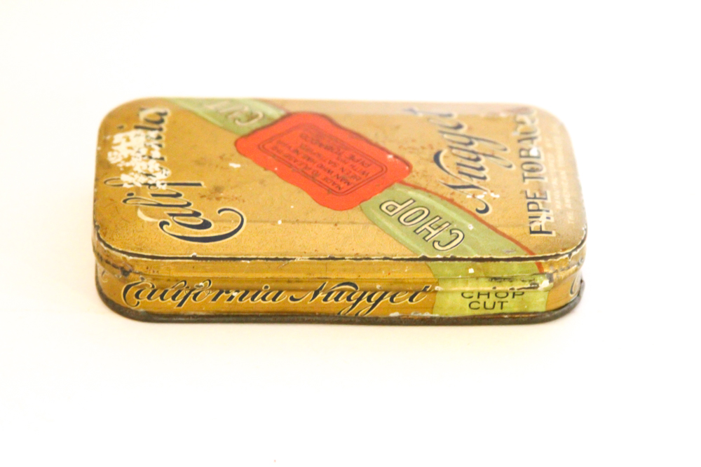 "California Nugget Pipe Tobacco" Tin