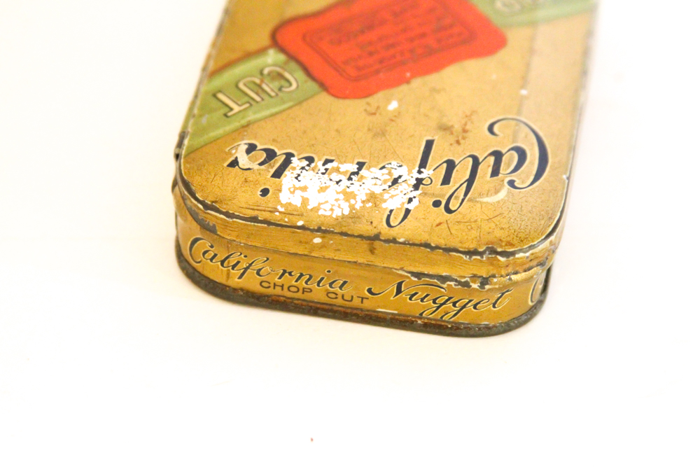 "California Nugget Pipe Tobacco" Tin