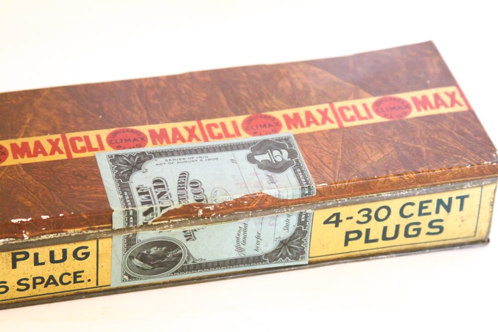 Vintage P. Lorillard Co. ClimaxTobacco Plugs Tin