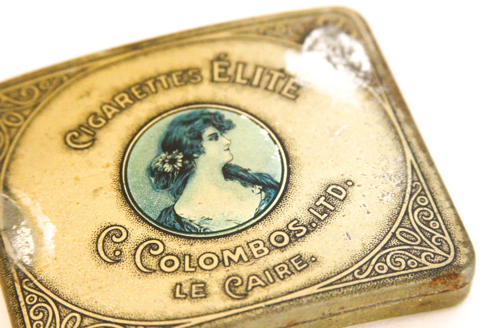 Vintage C. Colombos LTD. "Cigarettes Elite" Cigarette Tin