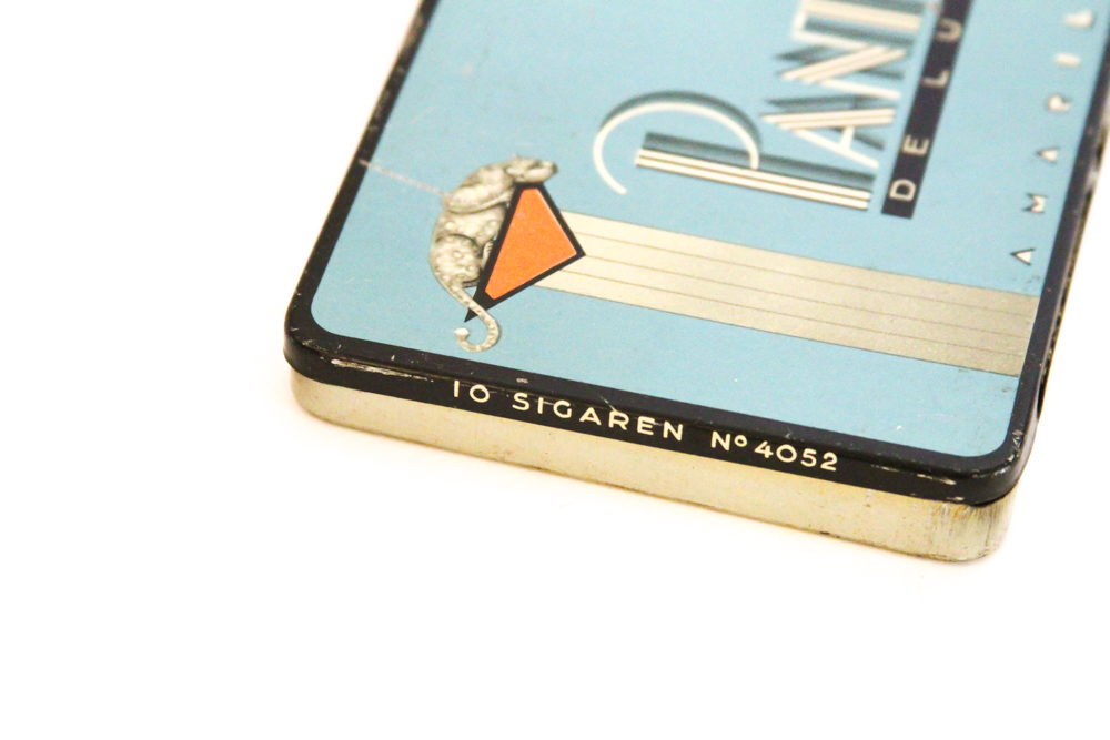 Circa 1920s "Panter De Luxe" Cigarette Tin