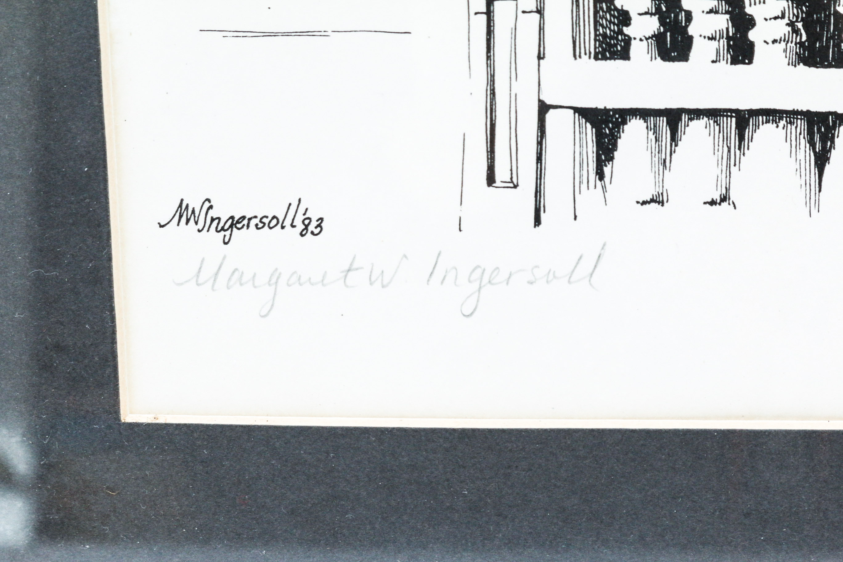 Two Vintage Margaret Ingersoll Philadelphia Lithographs