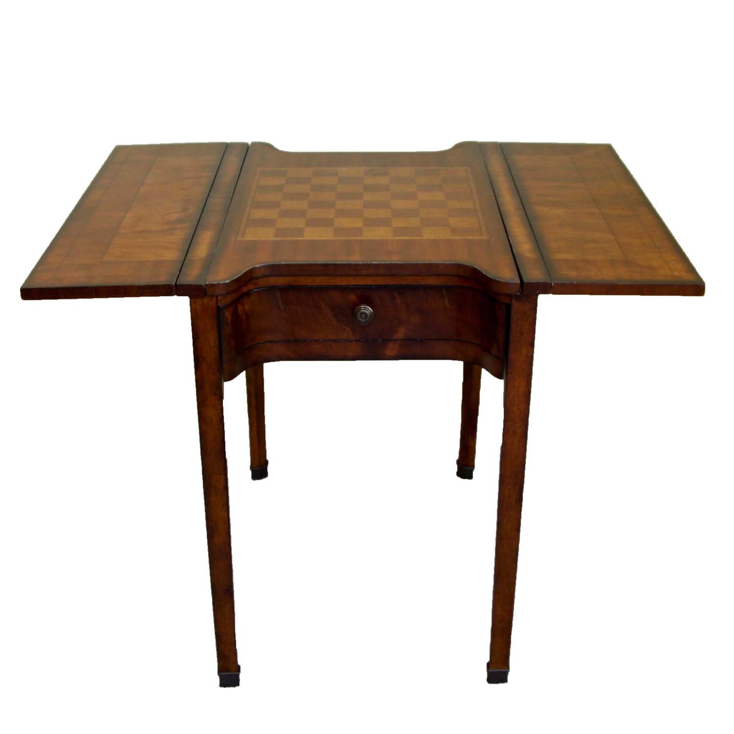 Magnussen Home  Drop Leafg Game Table and A Pair of Castilian Armchairs