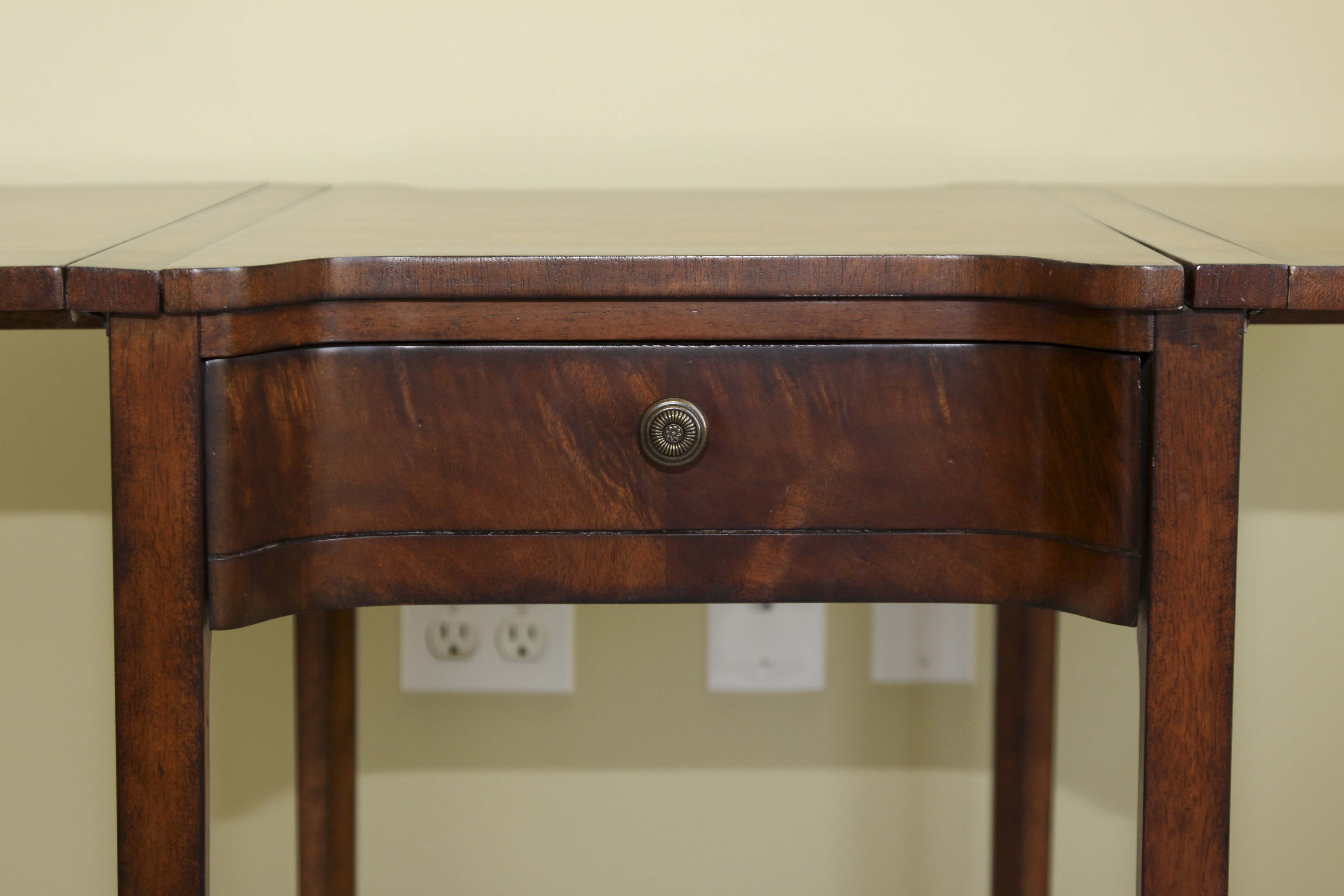 Magnussen Home  Drop Leafg Game Table and A Pair of Castilian Armchairs