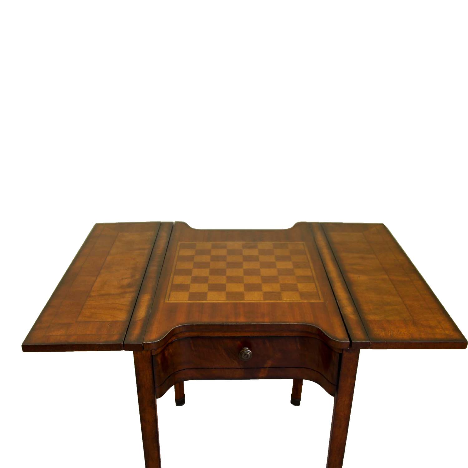 Magnussen Home  Drop Leafg Game Table and A Pair of Castilian Armchairs
