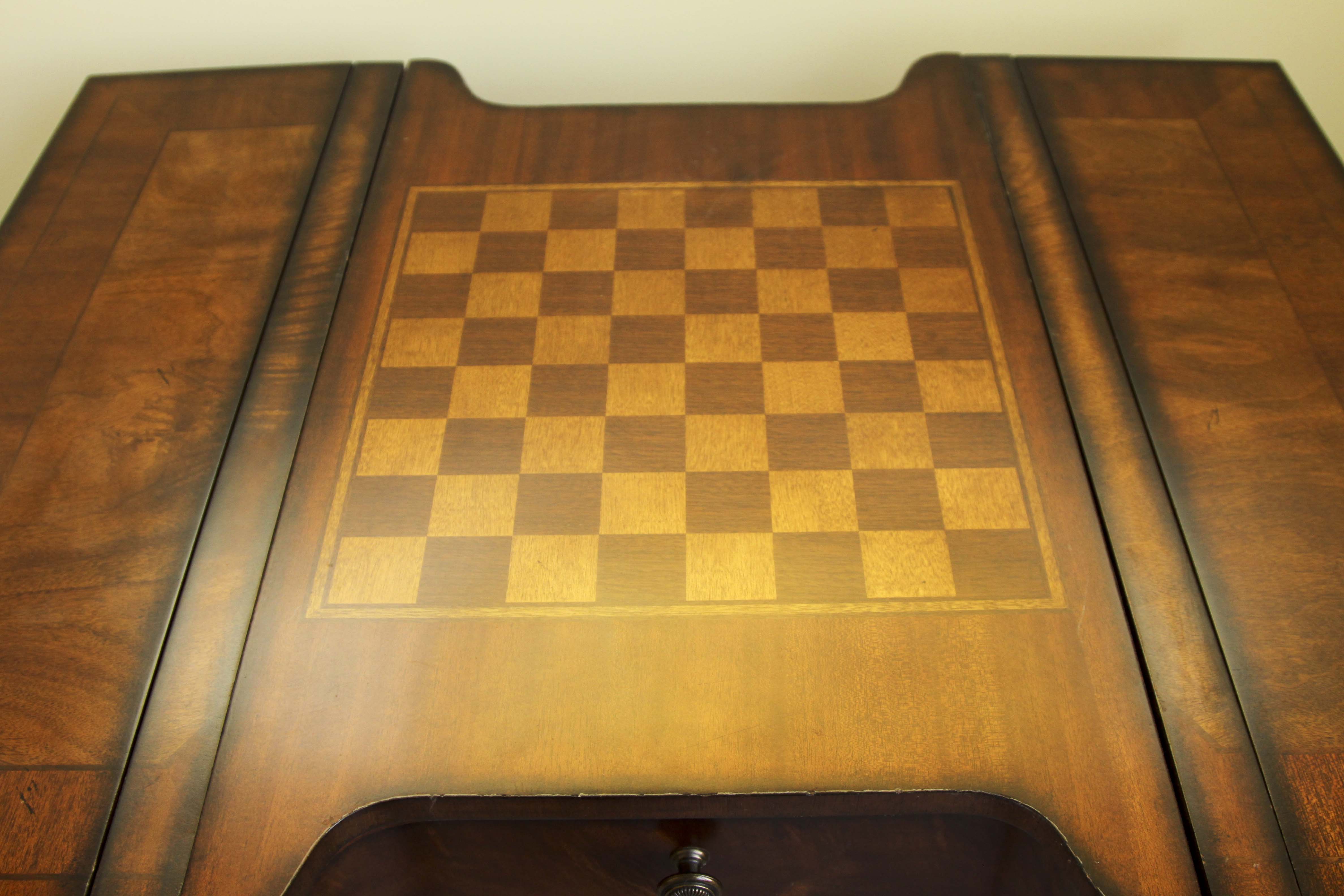 Magnussen Home  Drop Leafg Game Table and A Pair of Castilian Armchairs