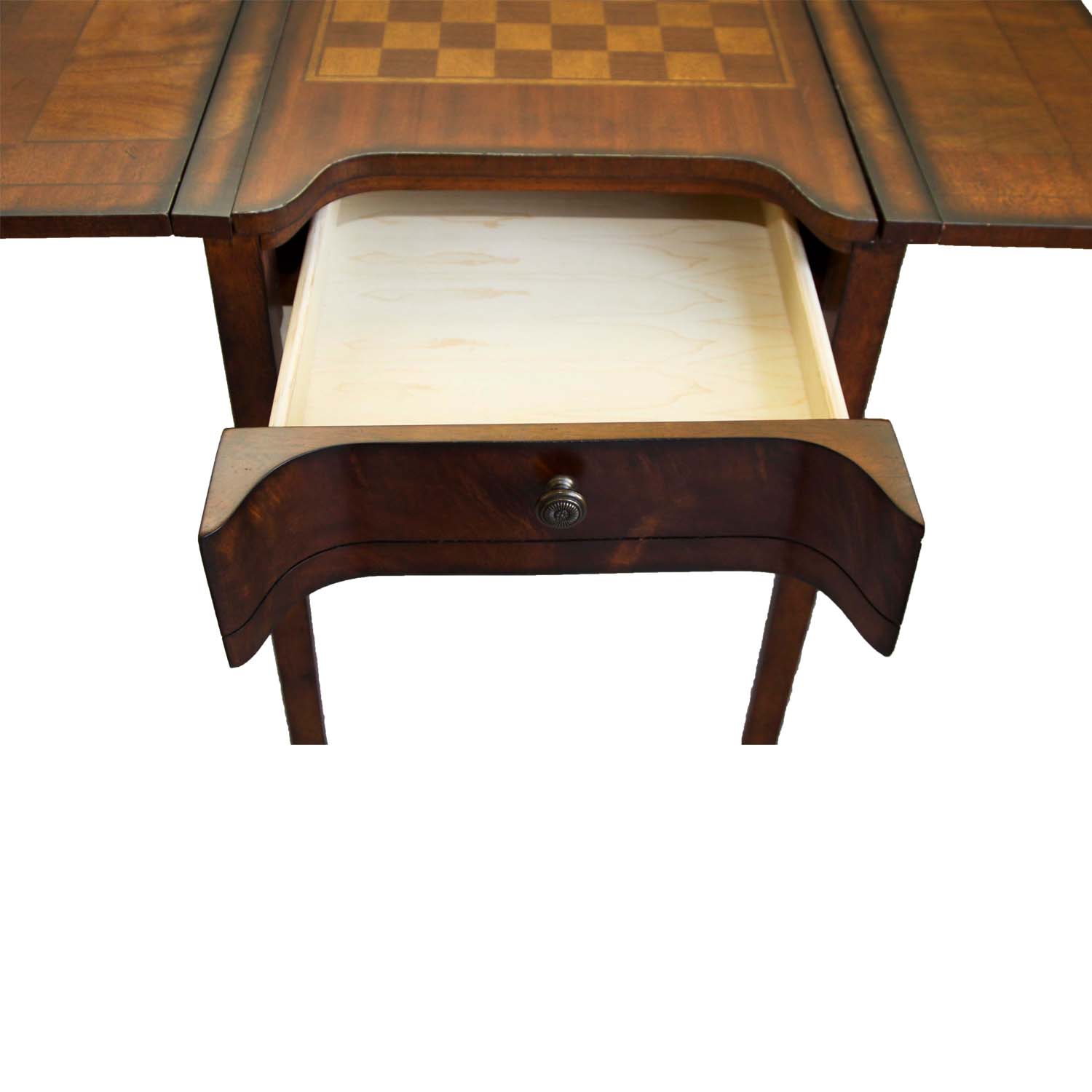 Magnussen Home  Drop Leafg Game Table and A Pair of Castilian Armchairs