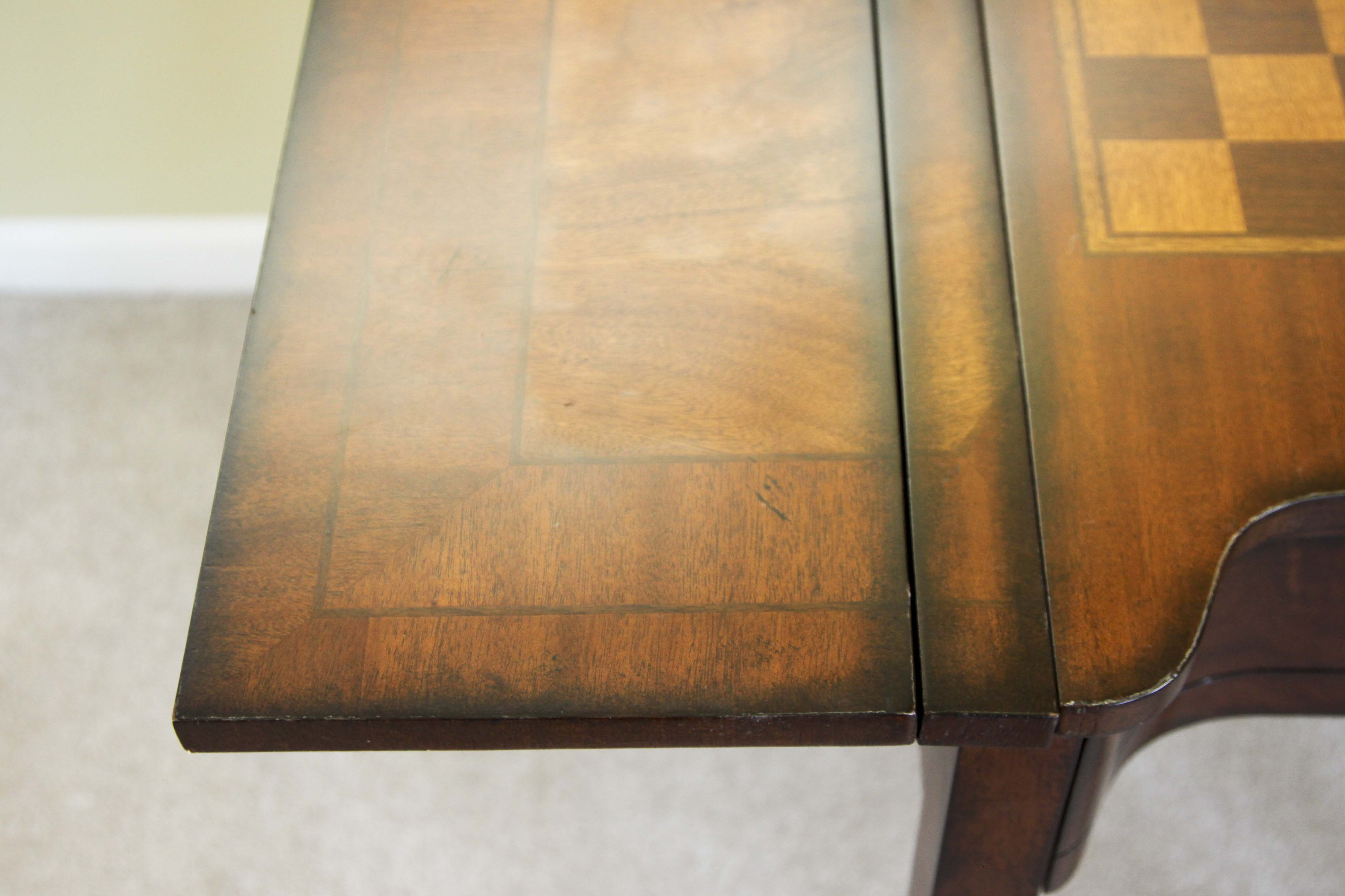 Magnussen Home  Drop Leafg Game Table and A Pair of Castilian Armchairs