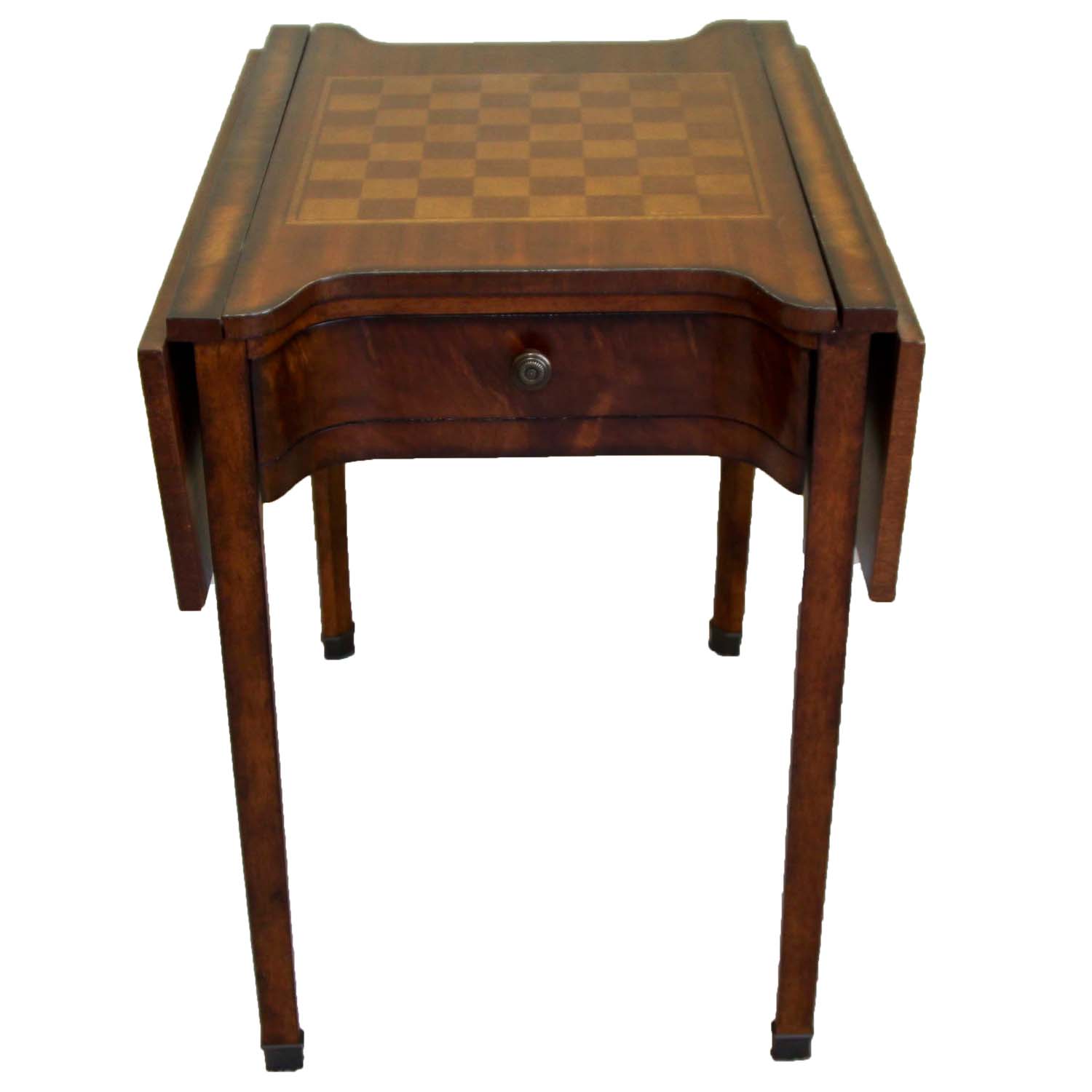 Magnussen Home  Drop Leafg Game Table and A Pair of Castilian Armchairs