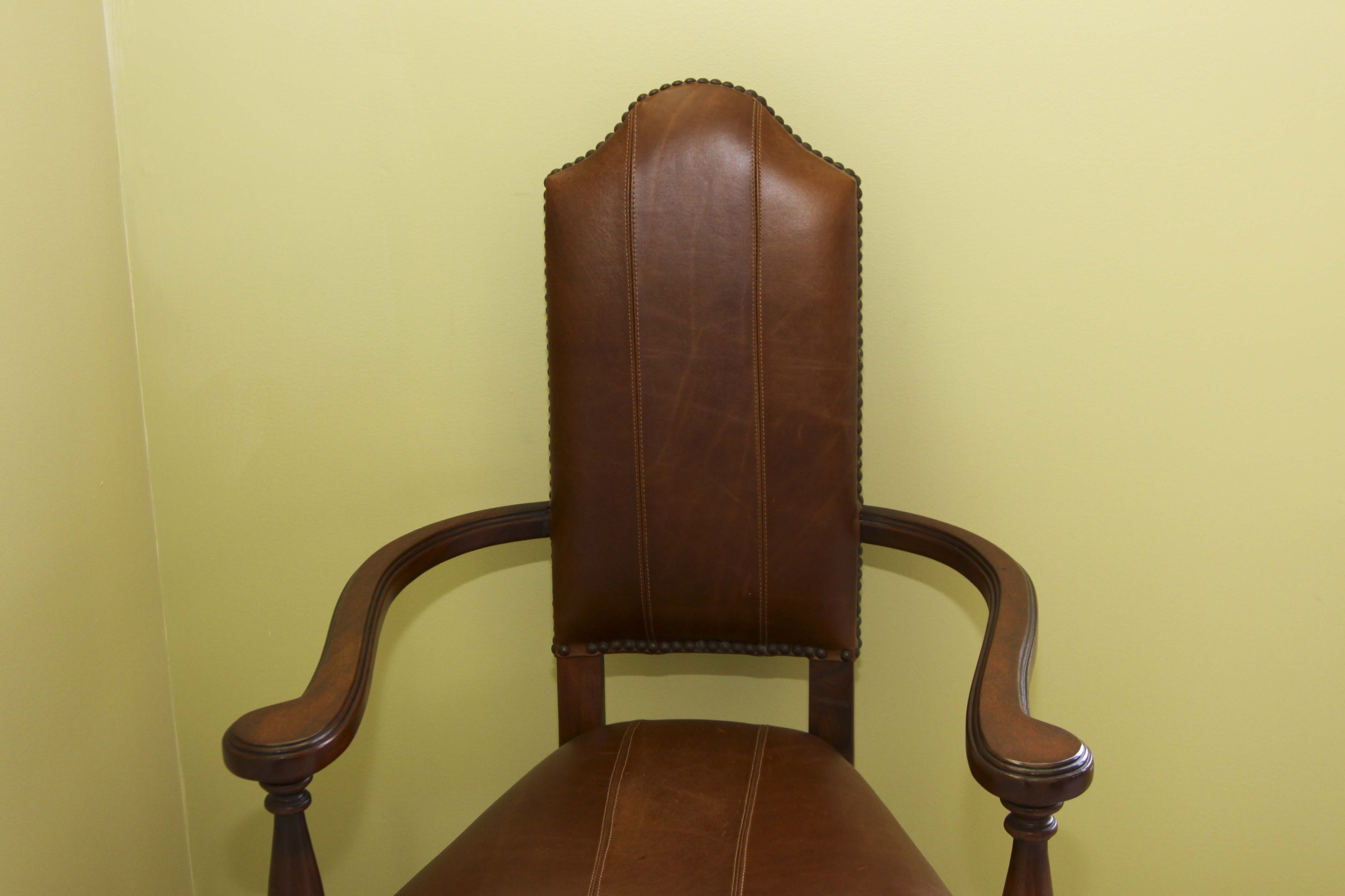 Magnussen Home  Drop Leafg Game Table and A Pair of Castilian Armchairs