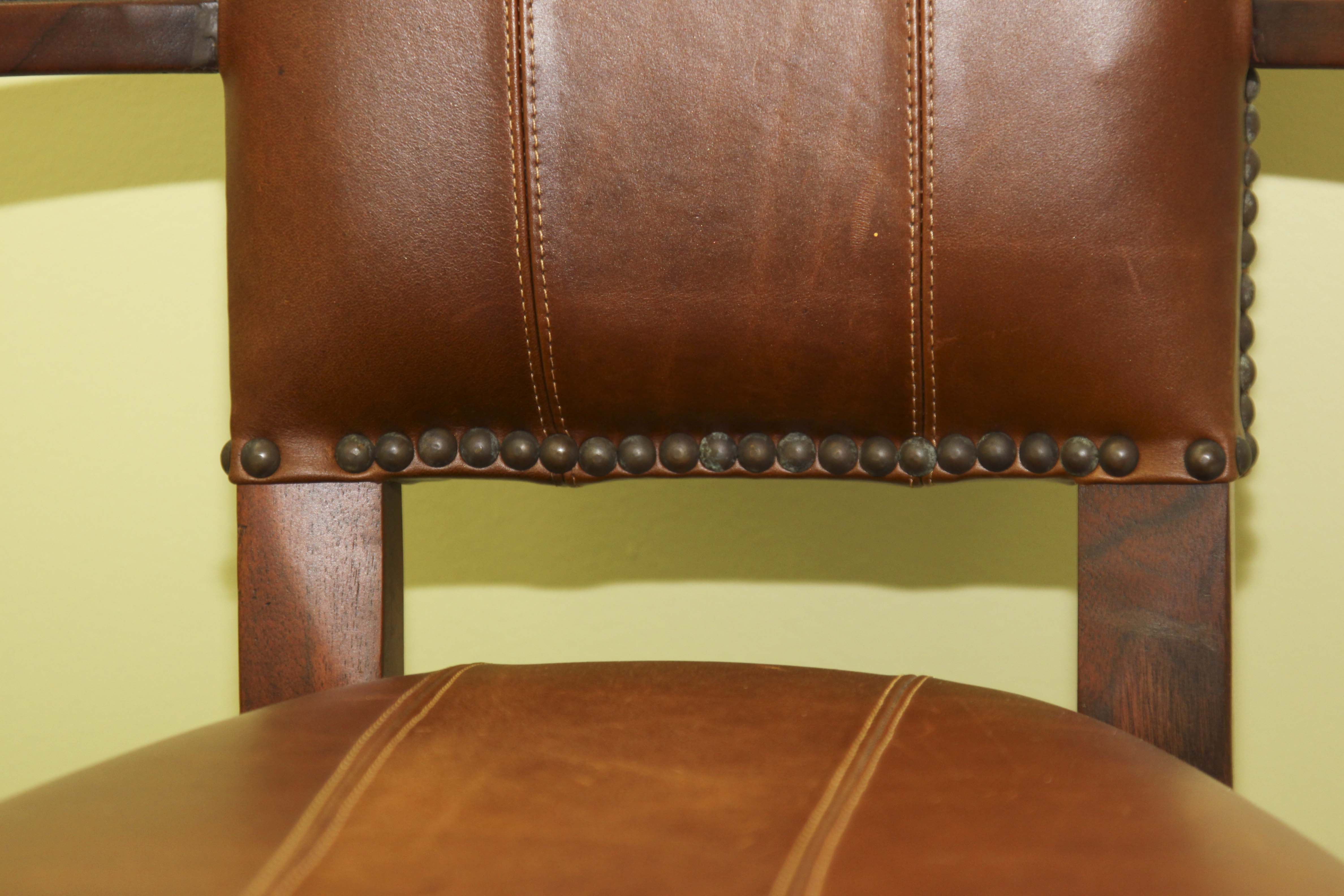 Magnussen Home  Drop Leafg Game Table and A Pair of Castilian Armchairs