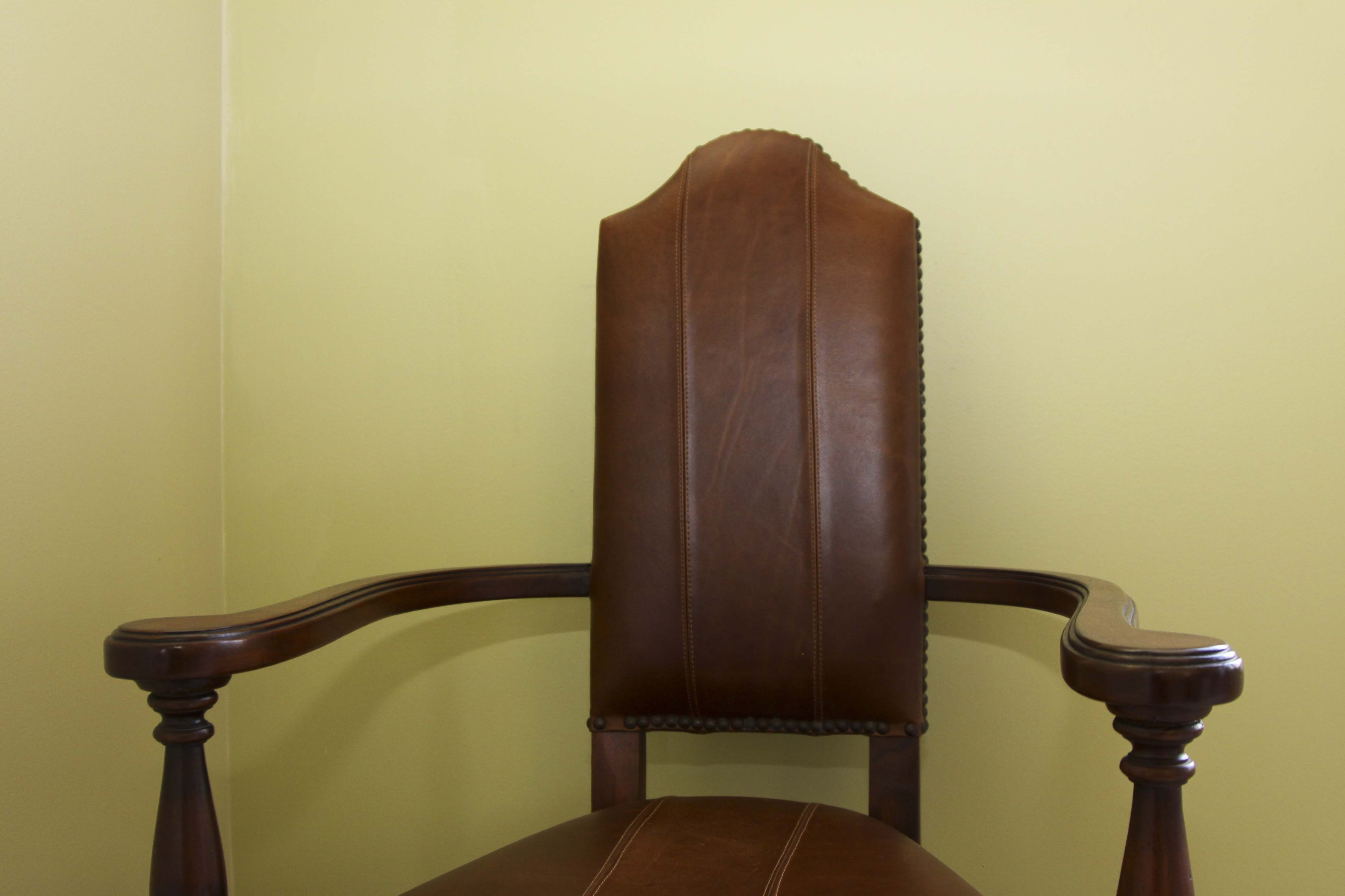 Magnussen Home  Drop Leafg Game Table and A Pair of Castilian Armchairs