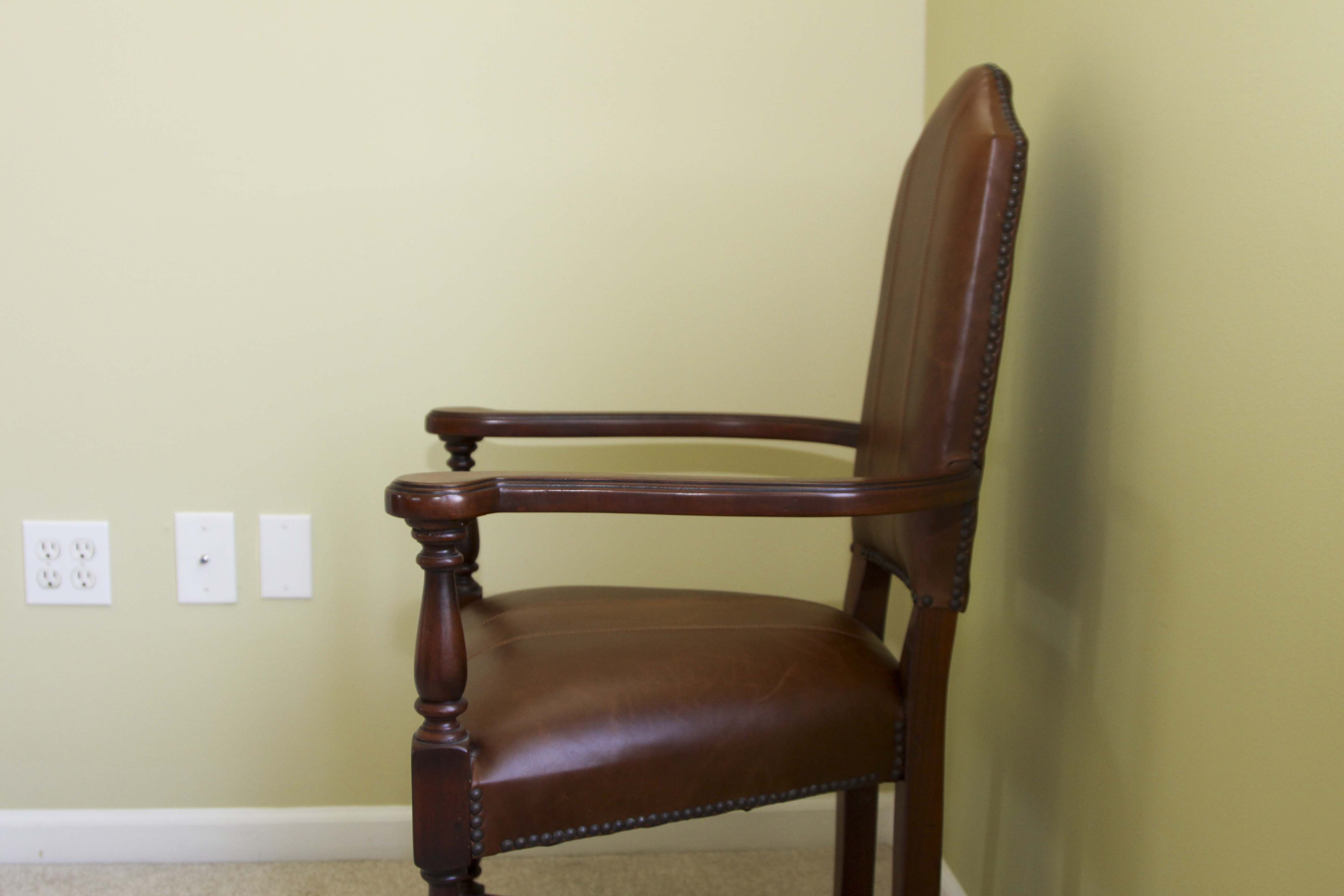 Magnussen Home  Drop Leafg Game Table and A Pair of Castilian Armchairs