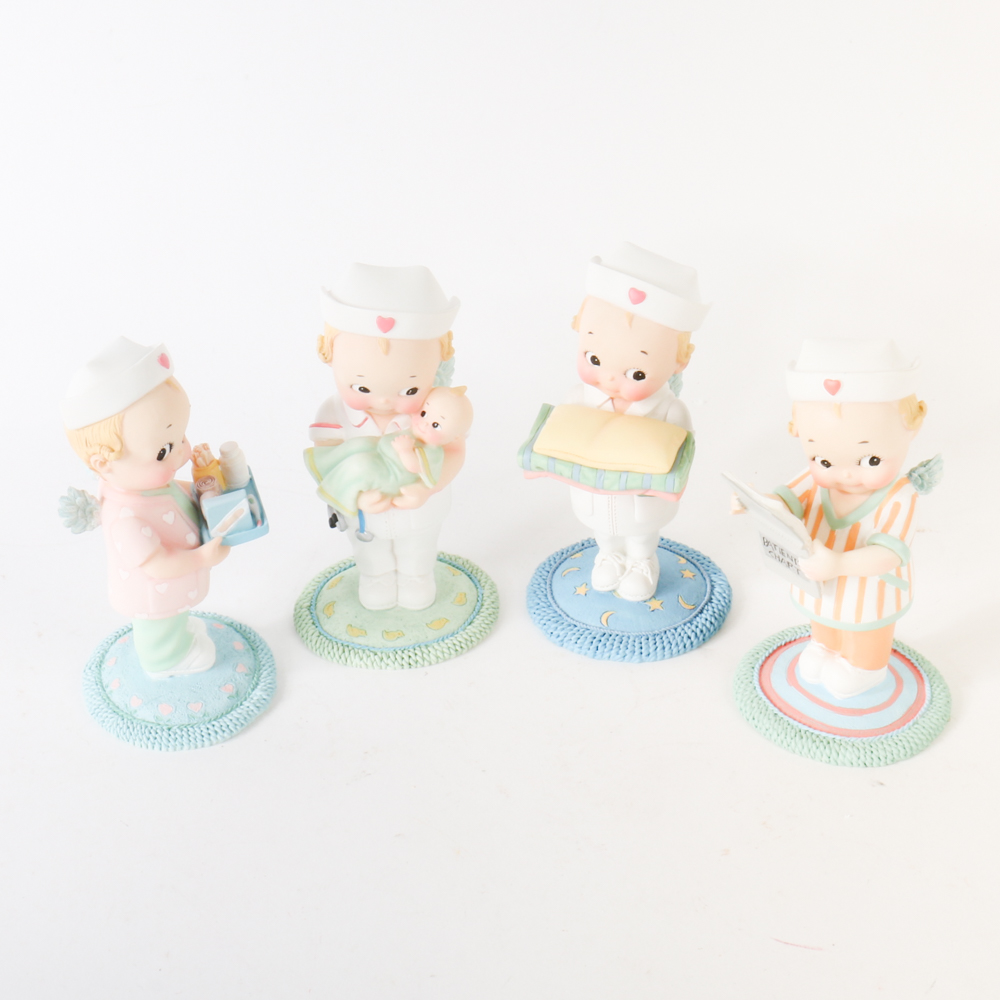 Collection of Kewpie Doll Nurse Figurines