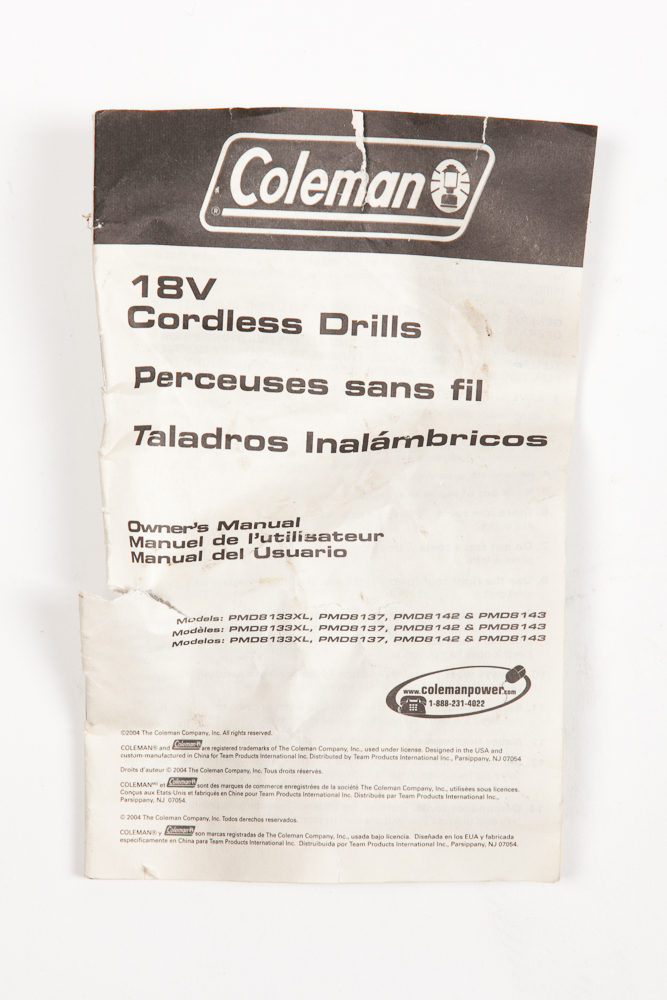 Coleman 18V Cordless Drill