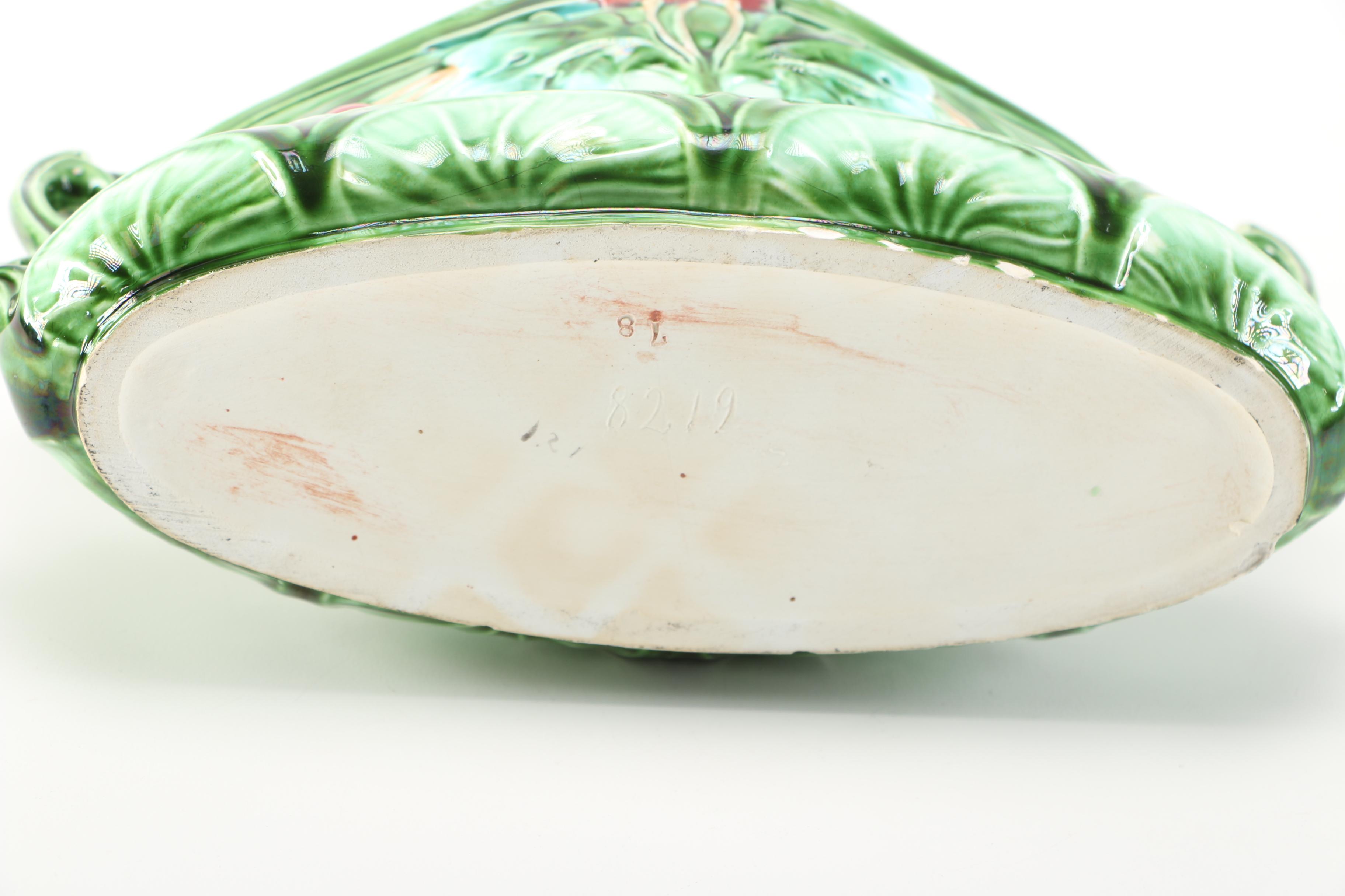 Pair of Majolica Decorative Dishes