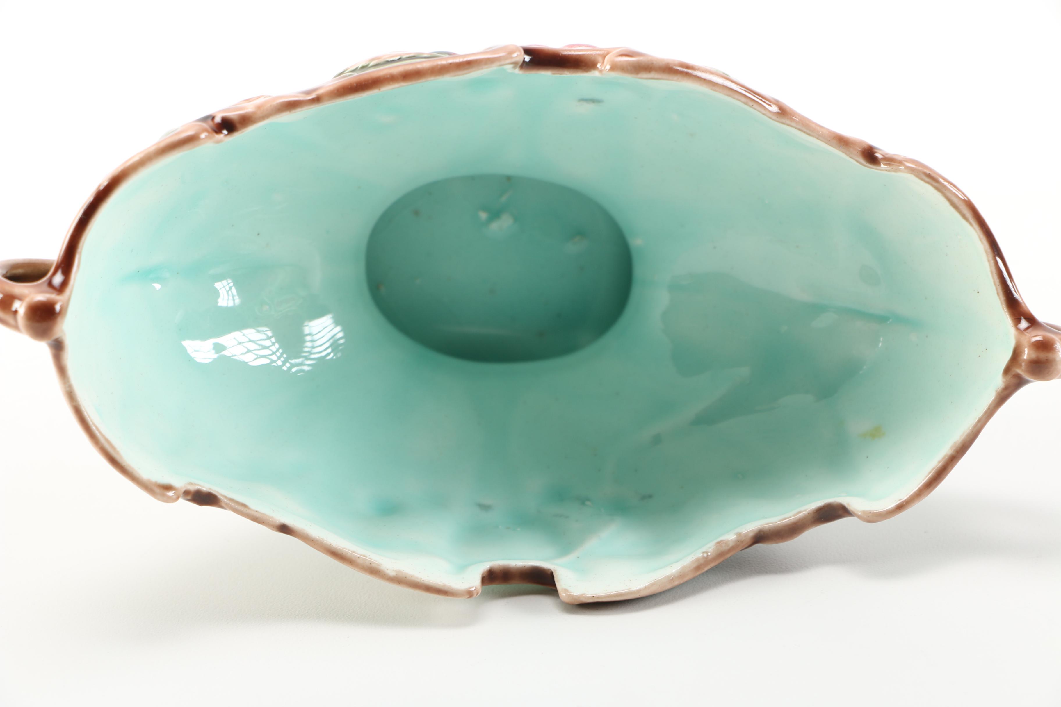 Pair of Majolica Decorative Dishes