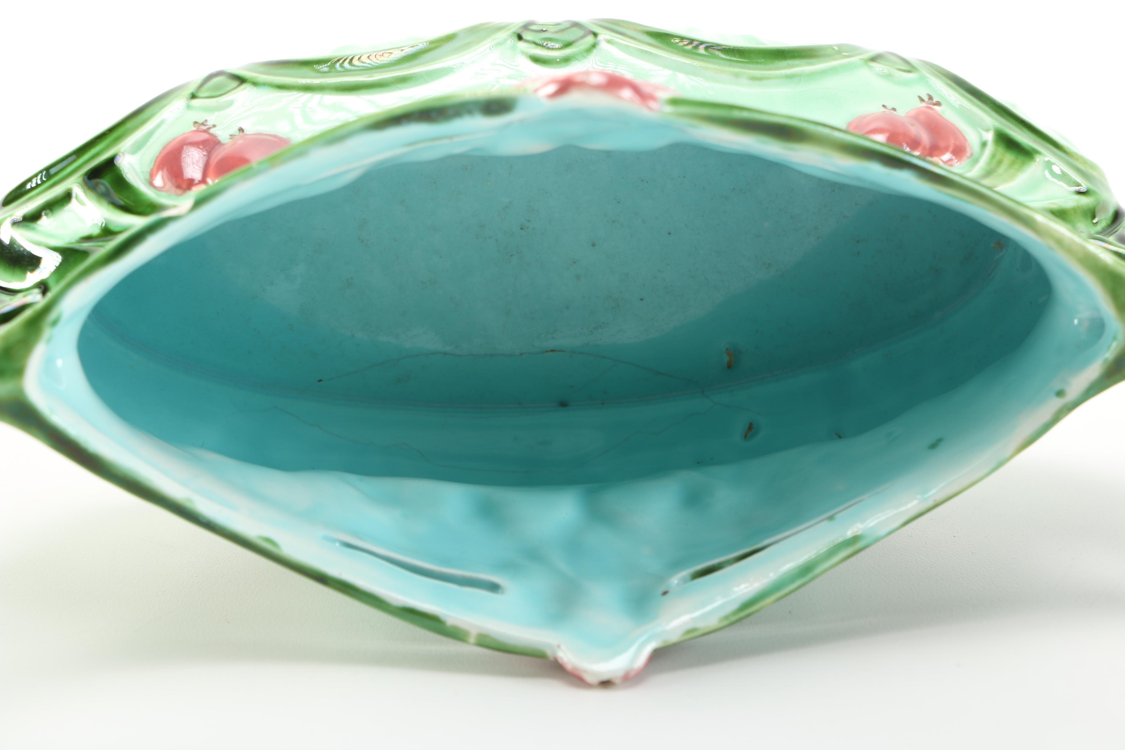 Pair of Majolica Decorative Dishes