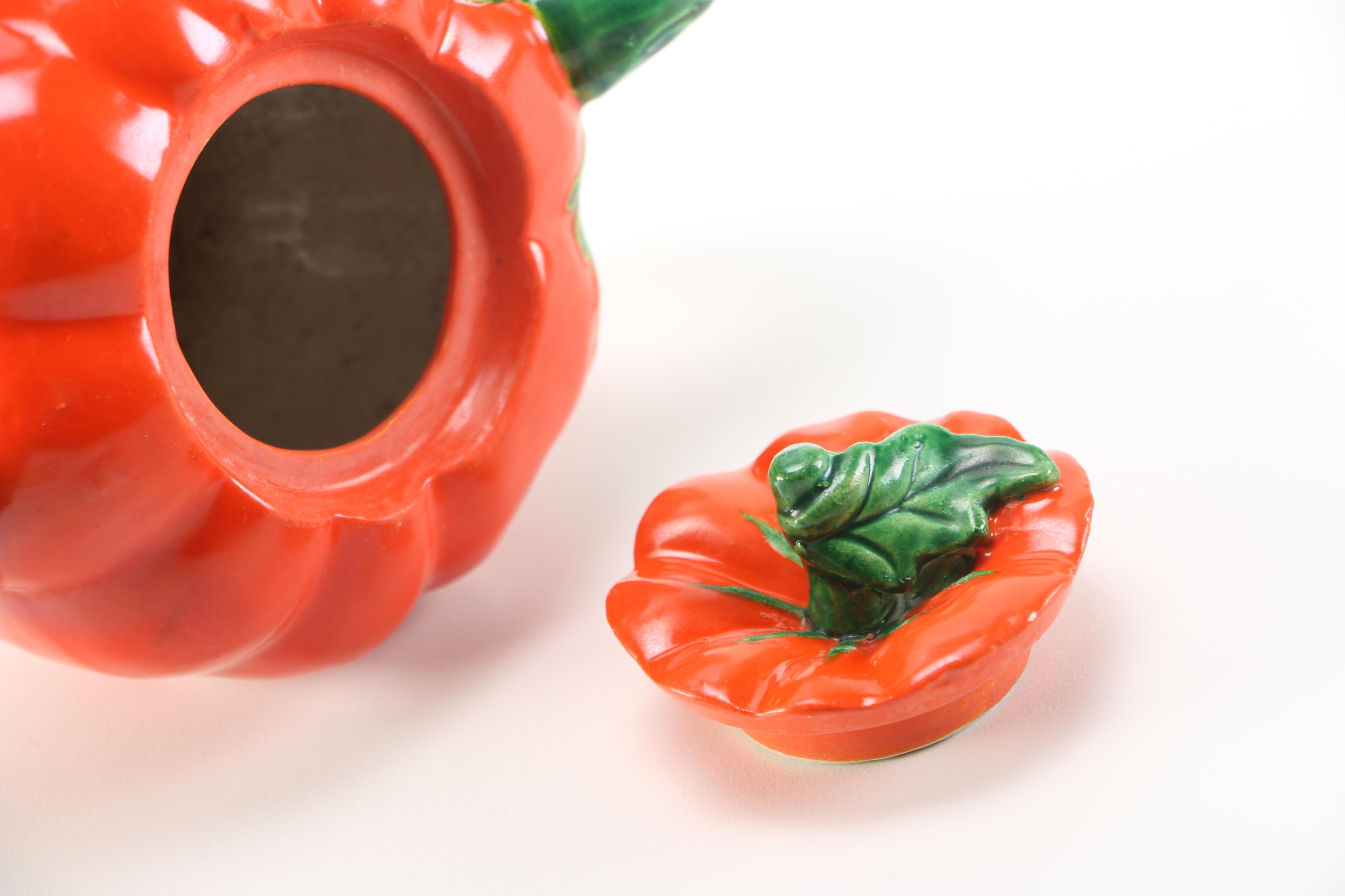 Vintage Ceramic "Tomato" Teapot