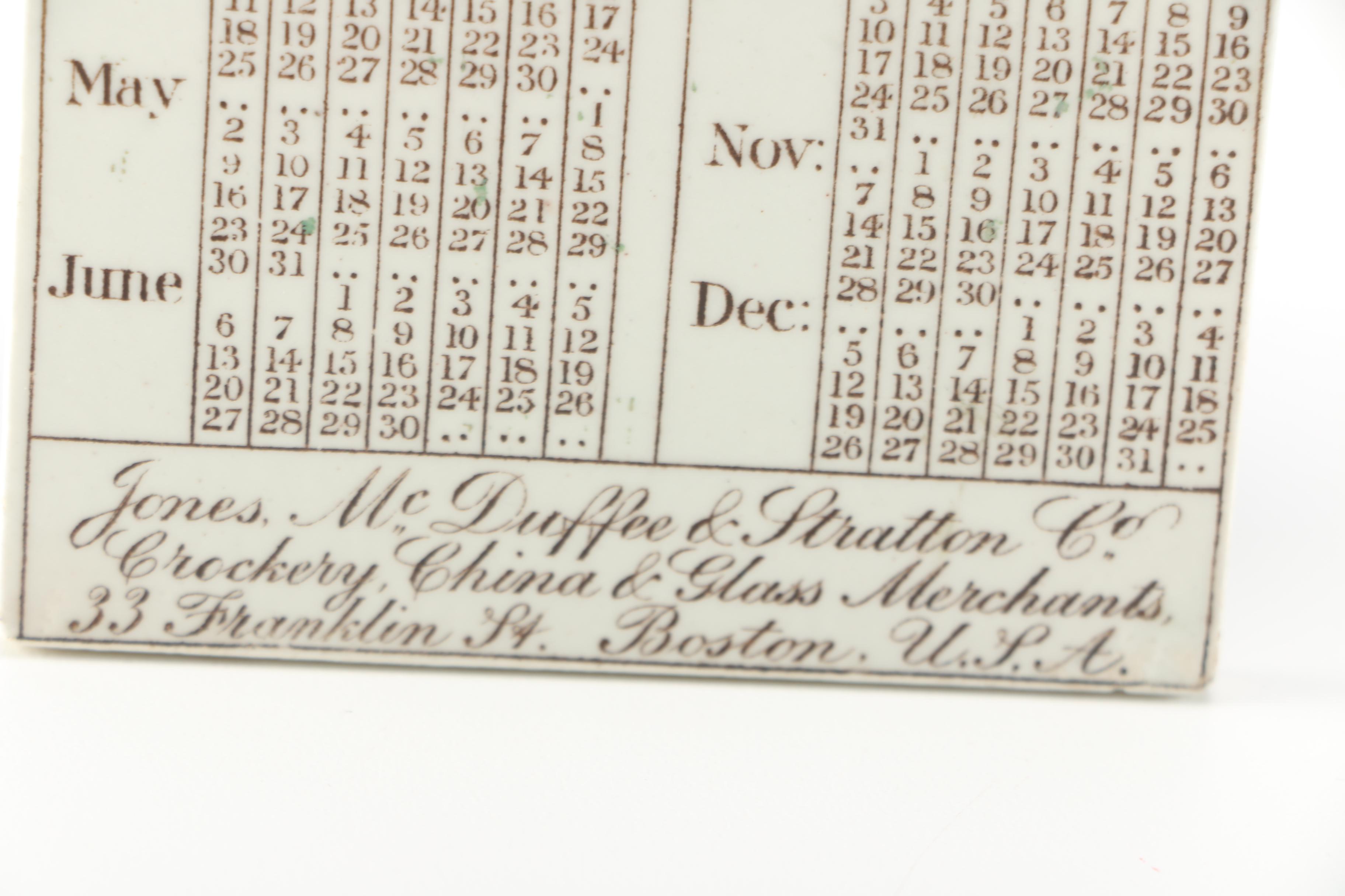 Antique Transfer Printed Tiles Circa 1915