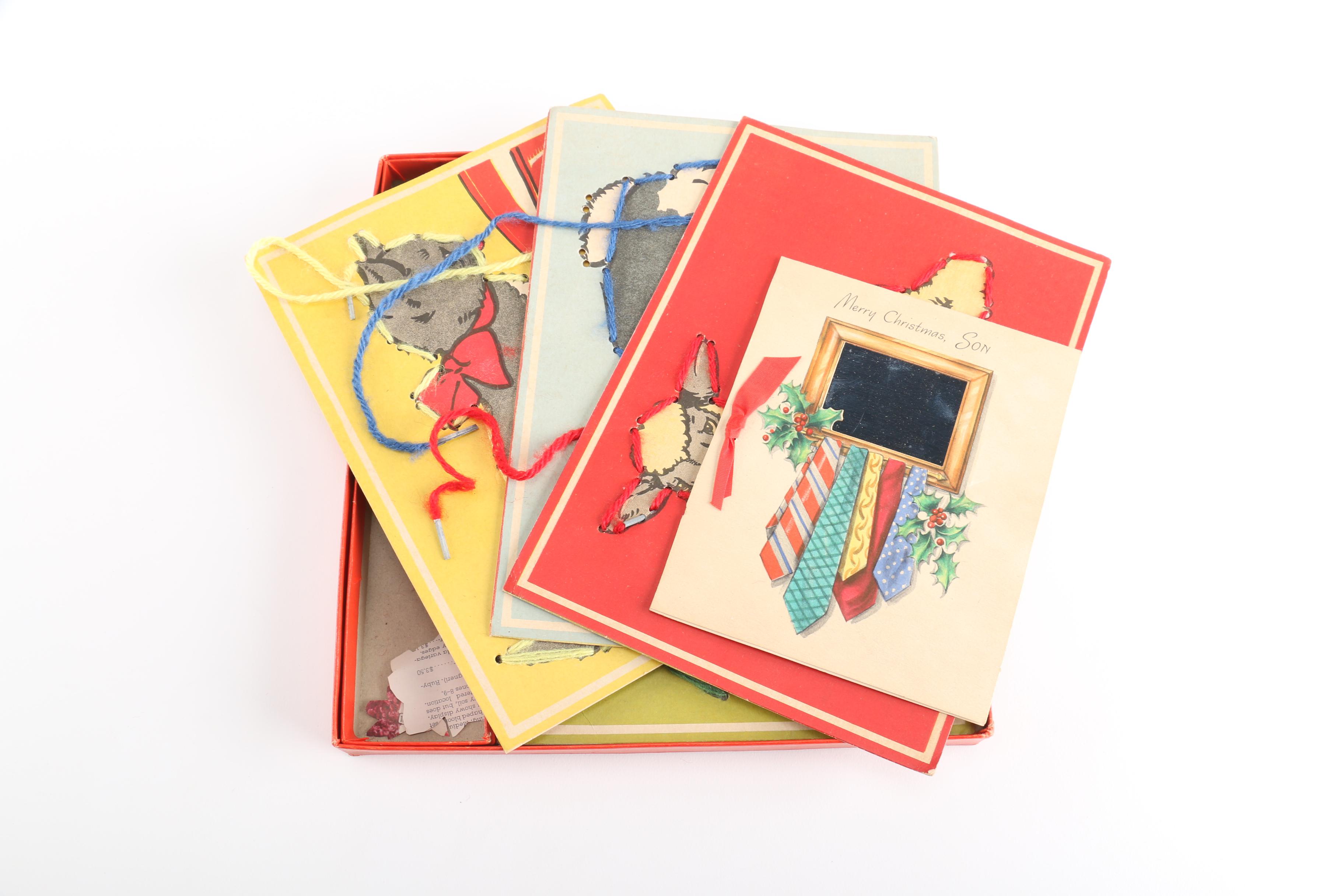 Assortment of Vintage Craft Supplies