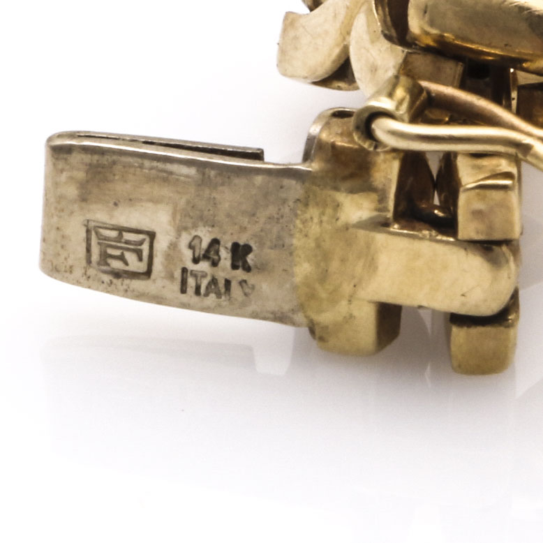 14K Yellow Gold Link Bracelet