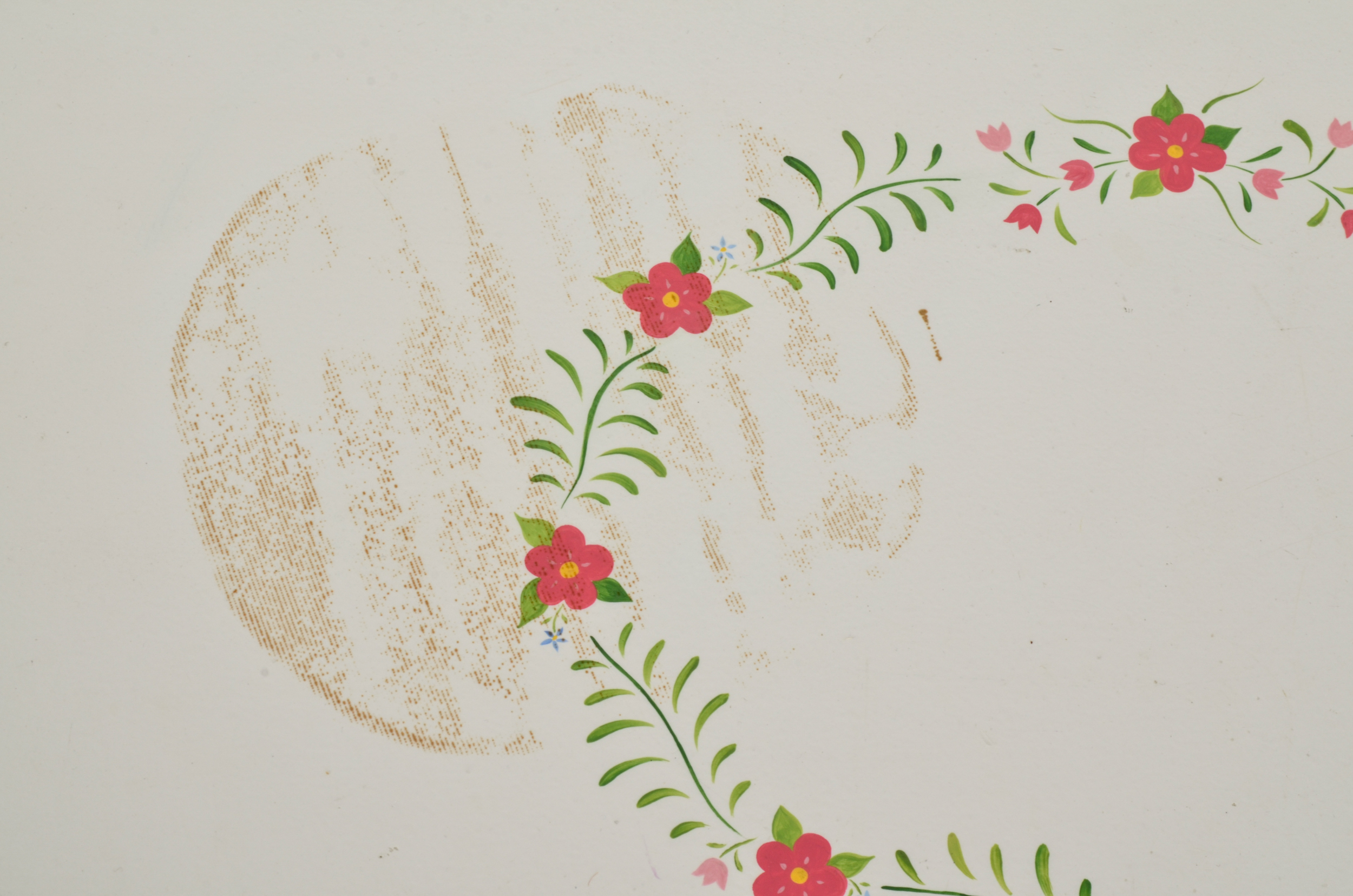 Contemporary Hand-Painted Nursery Chest by Nikola