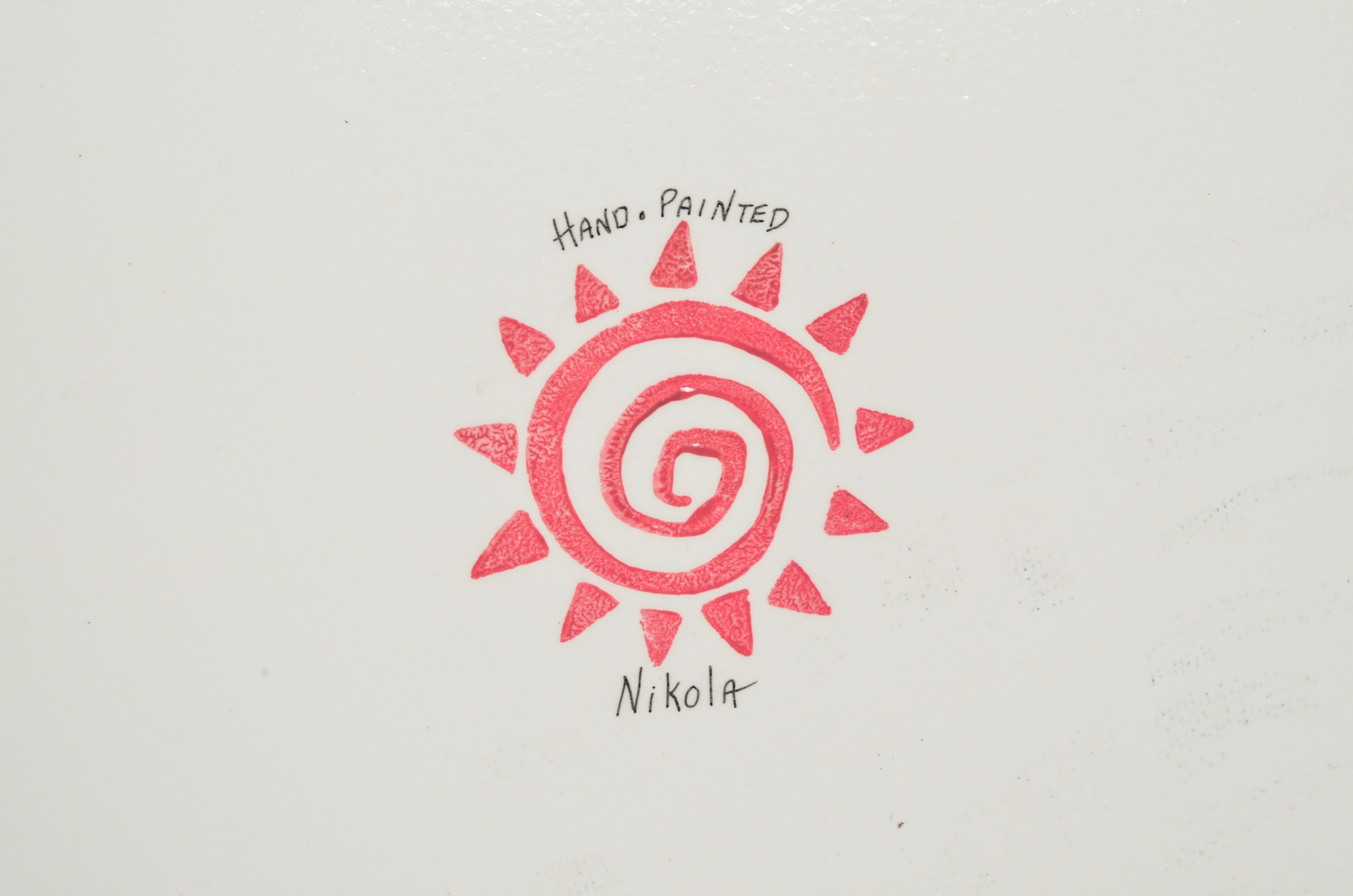 Contemporary Hand-Painted Nursery Chest by Nikola