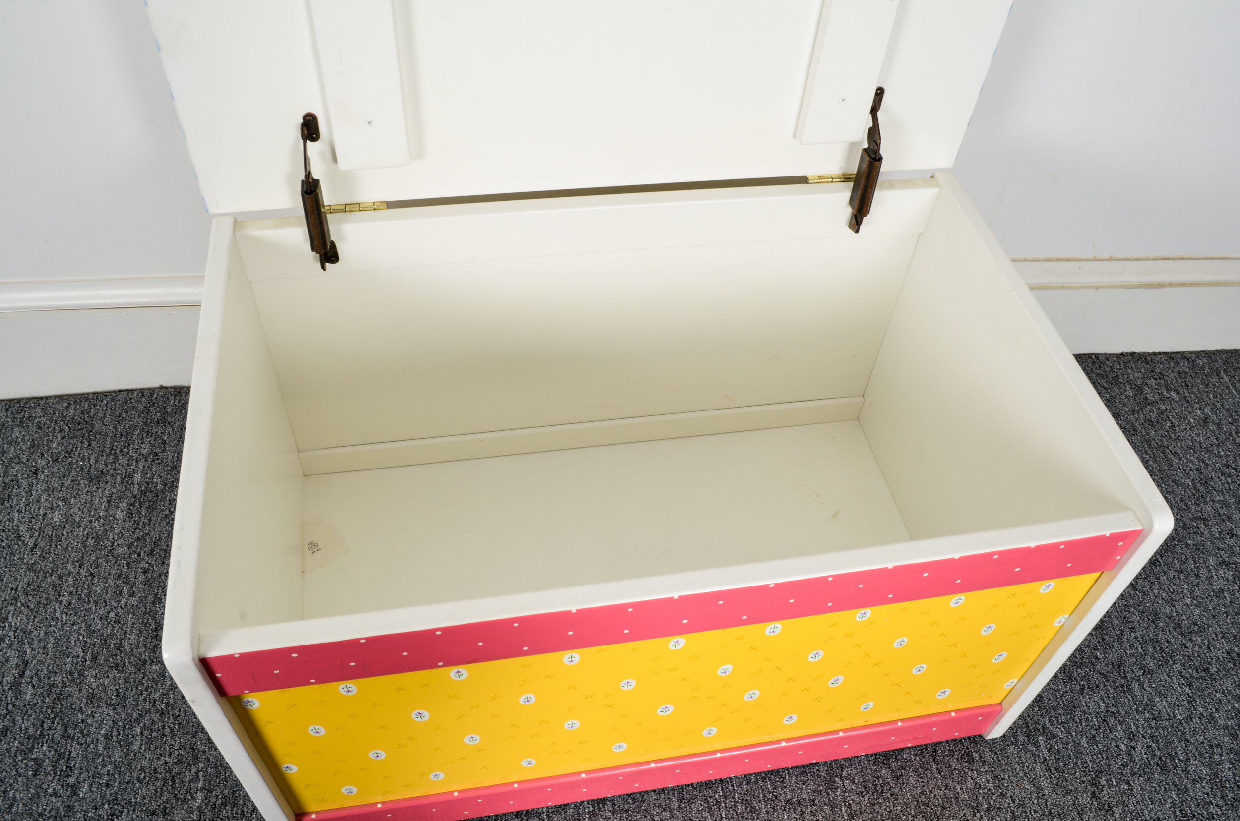 Contemporary Hand-Painted Nursery Chest by Nikola