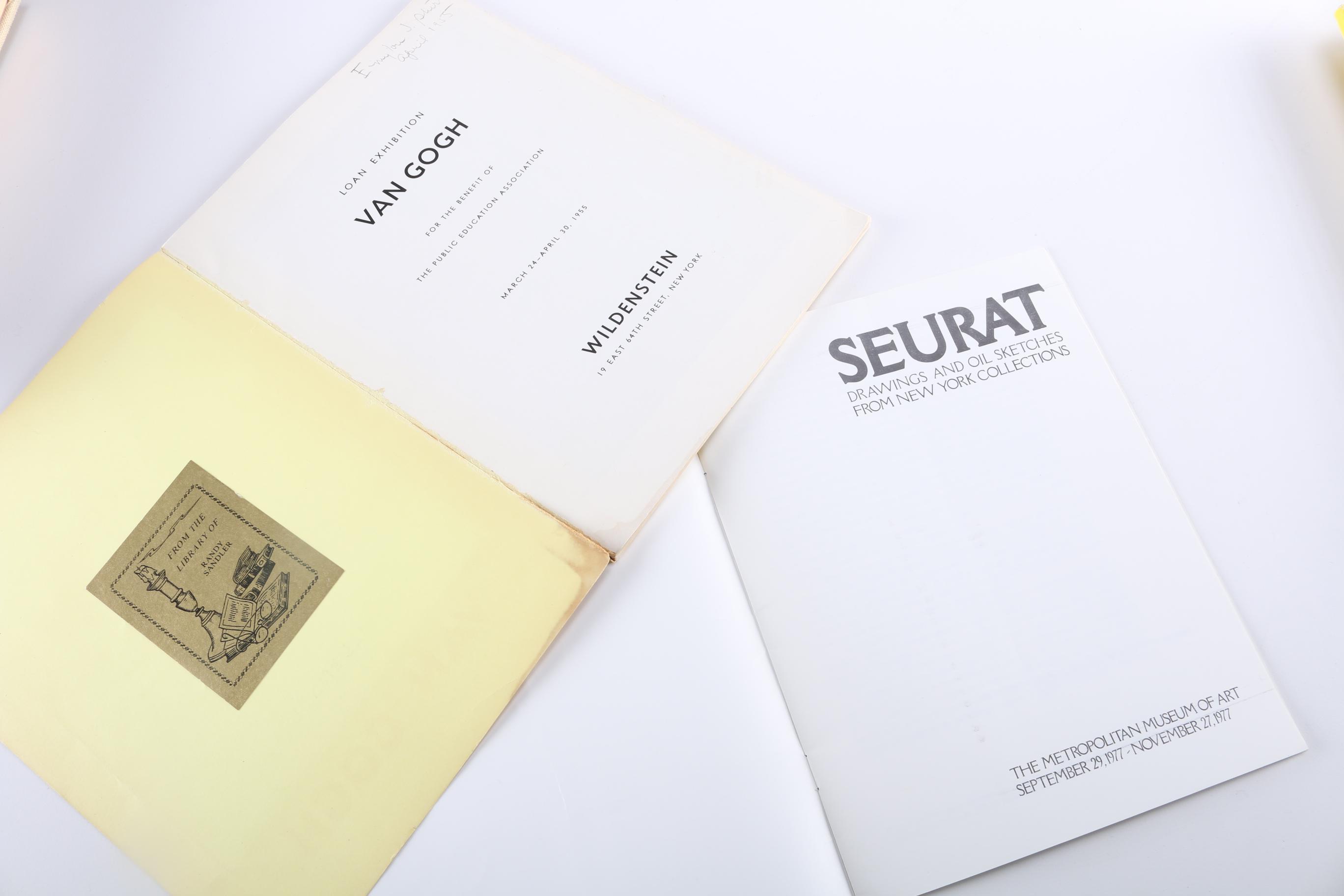 Art Exhibition Catalogs Featuring Van Gogh