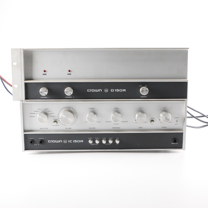 Crown IC-150A Stereo Receiver and D-150A Amplifier