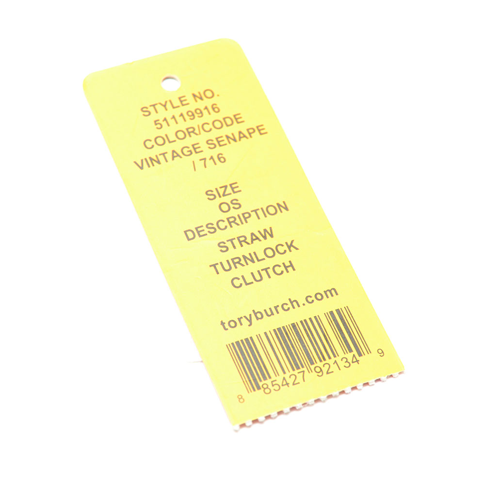 Tory Burch Straw Turnlock Clutch